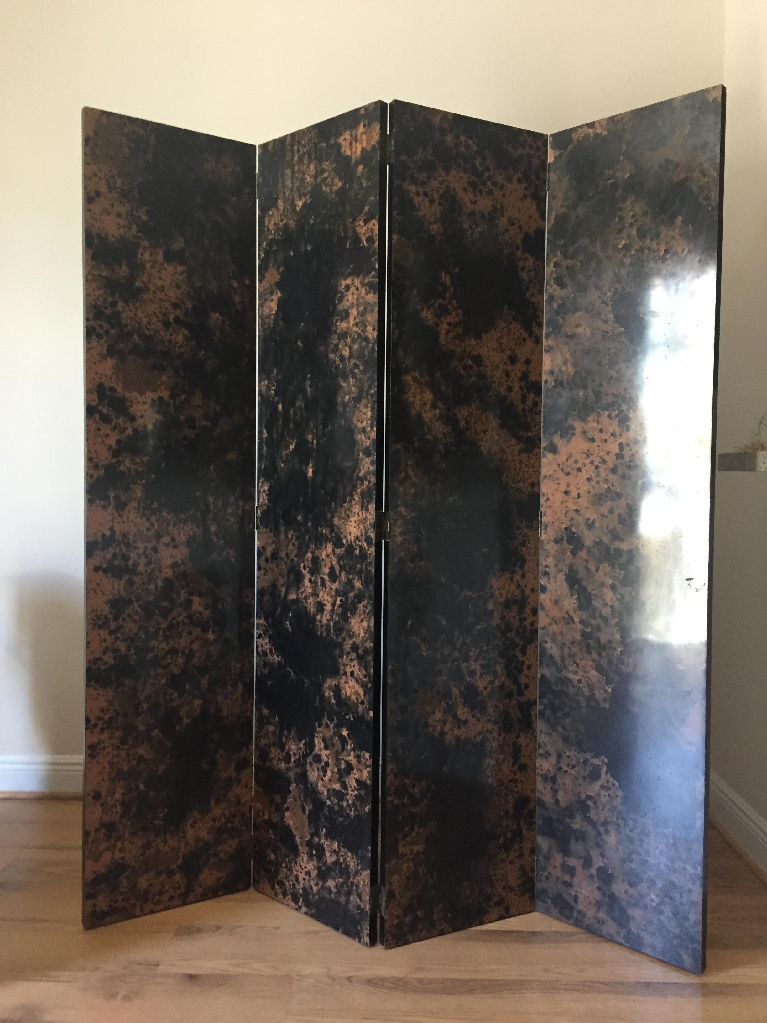 American Mid-Century Modern Lacquer Screen DIvider