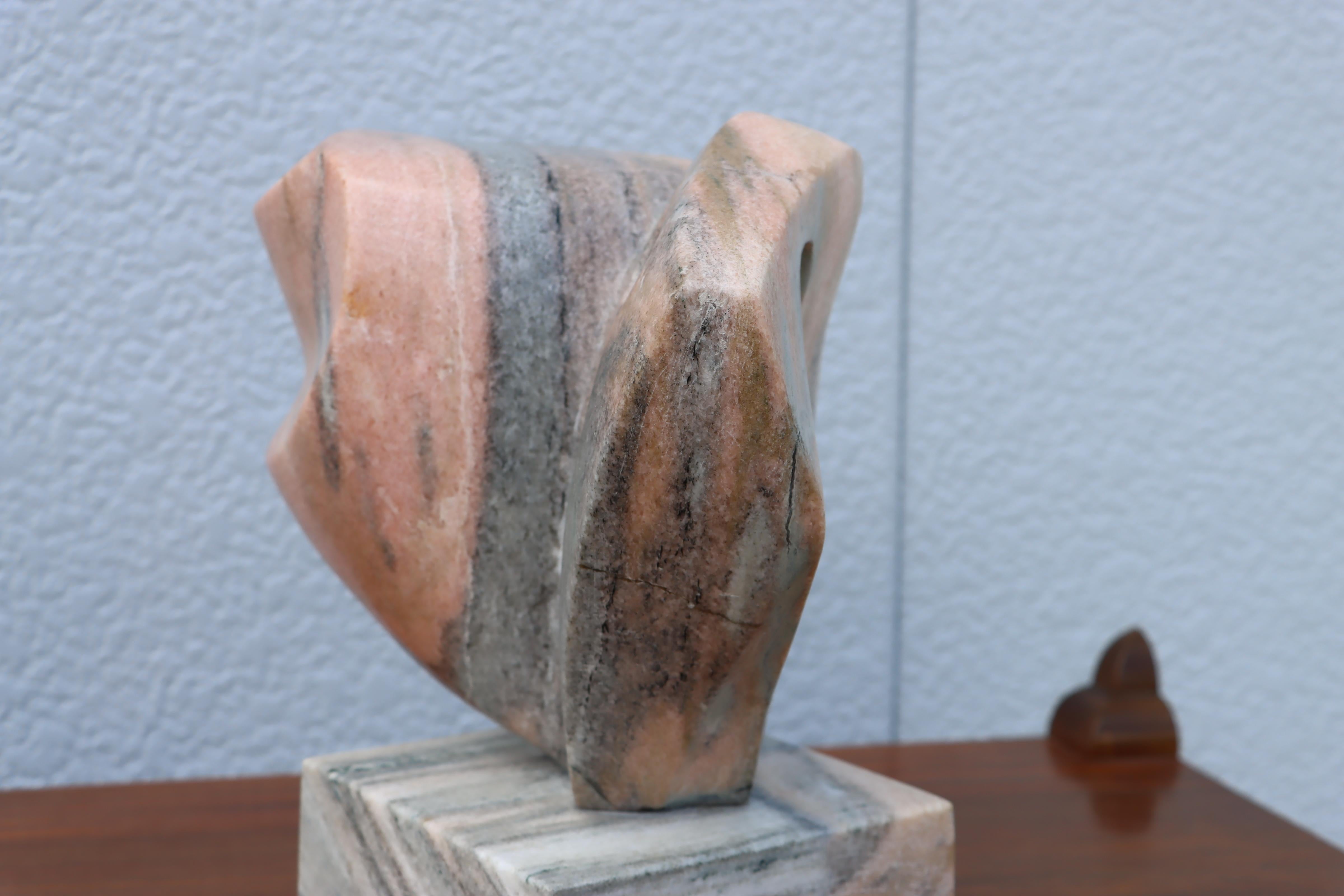 Mid-Century Modern Marble Abstract Sculpture For Sale 5