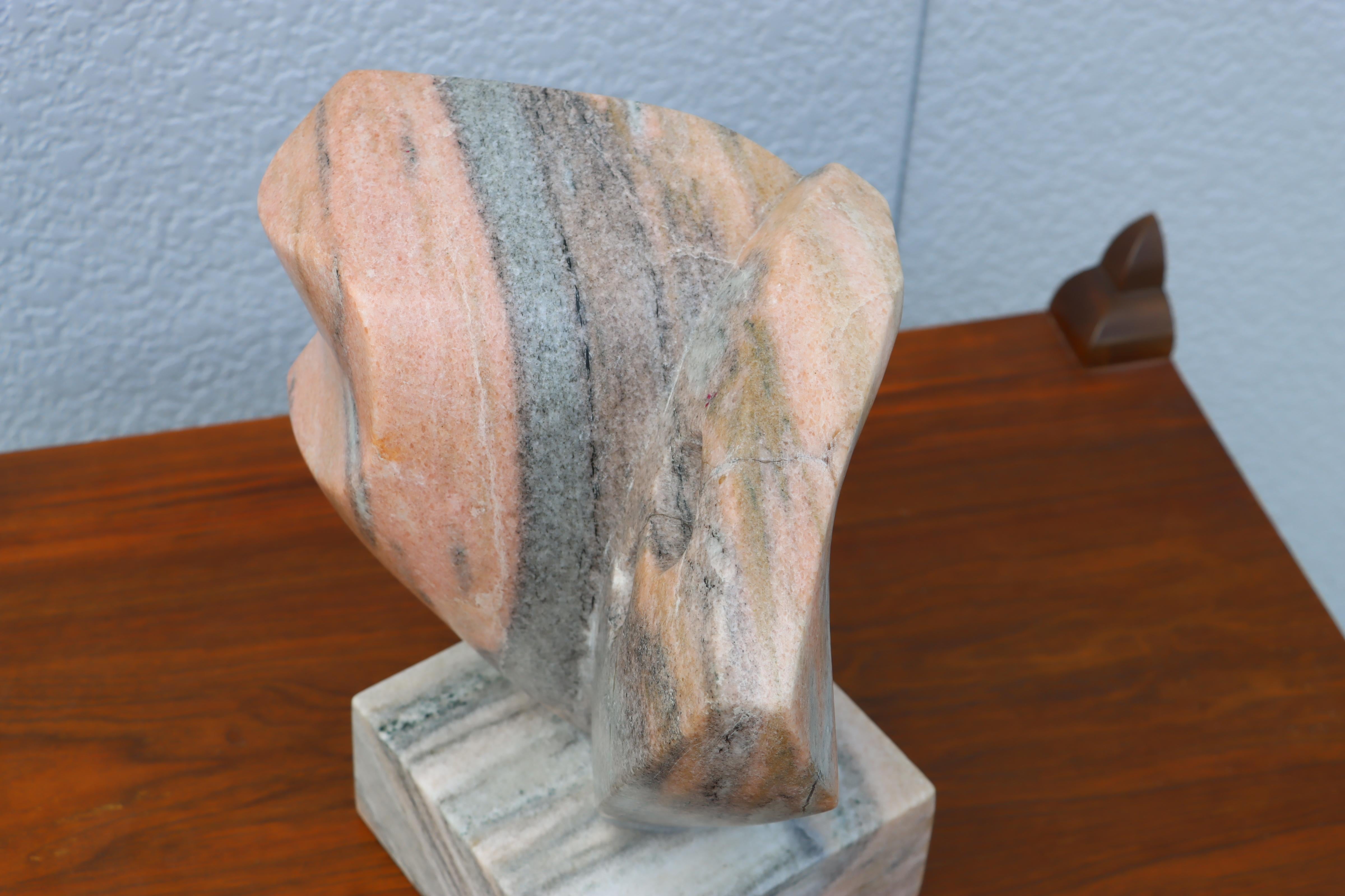 Mid-Century Modern Marble Abstract Sculpture For Sale 7