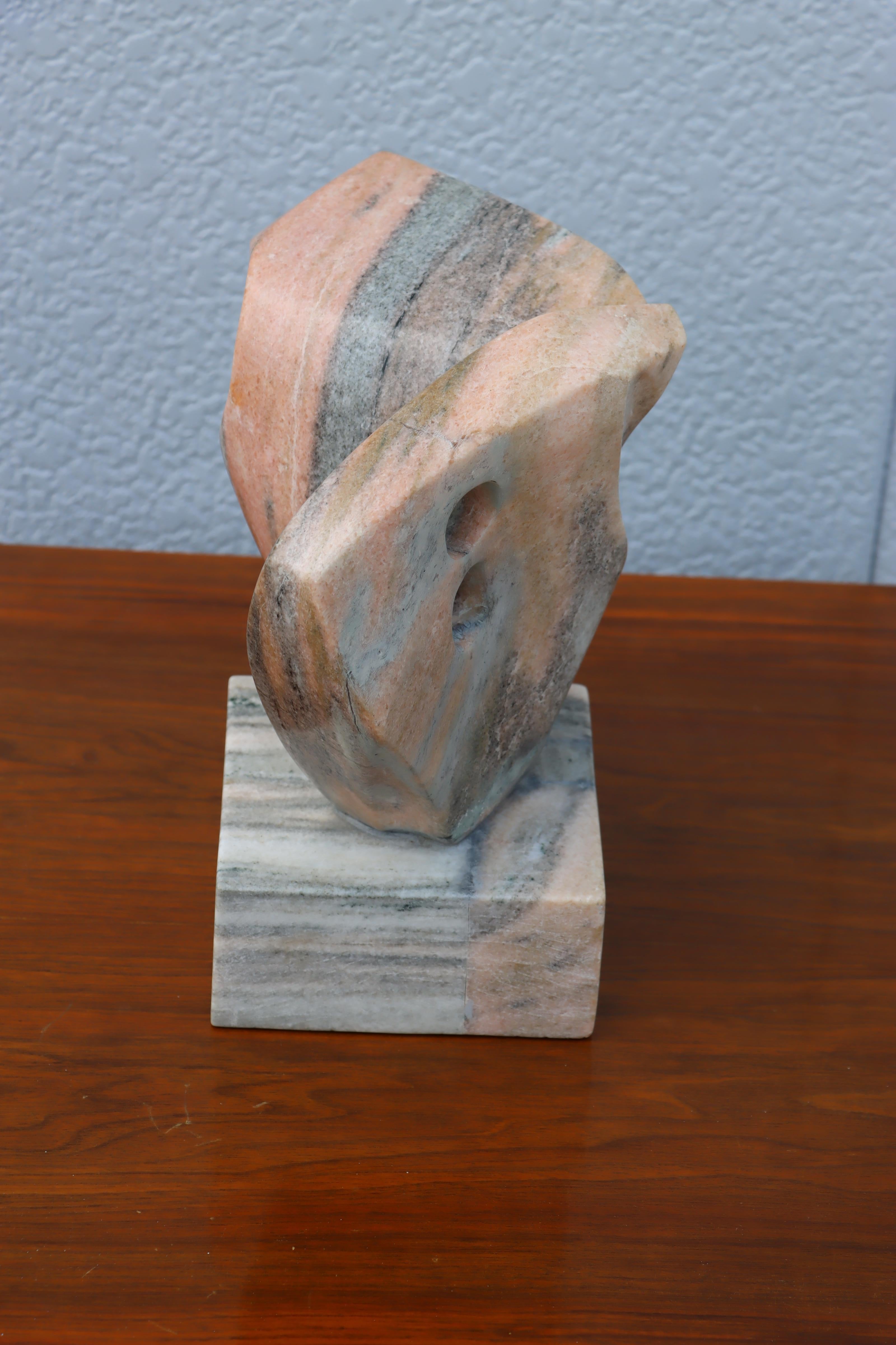 Mid-Century Modern Marble Abstract Sculpture For Sale 9