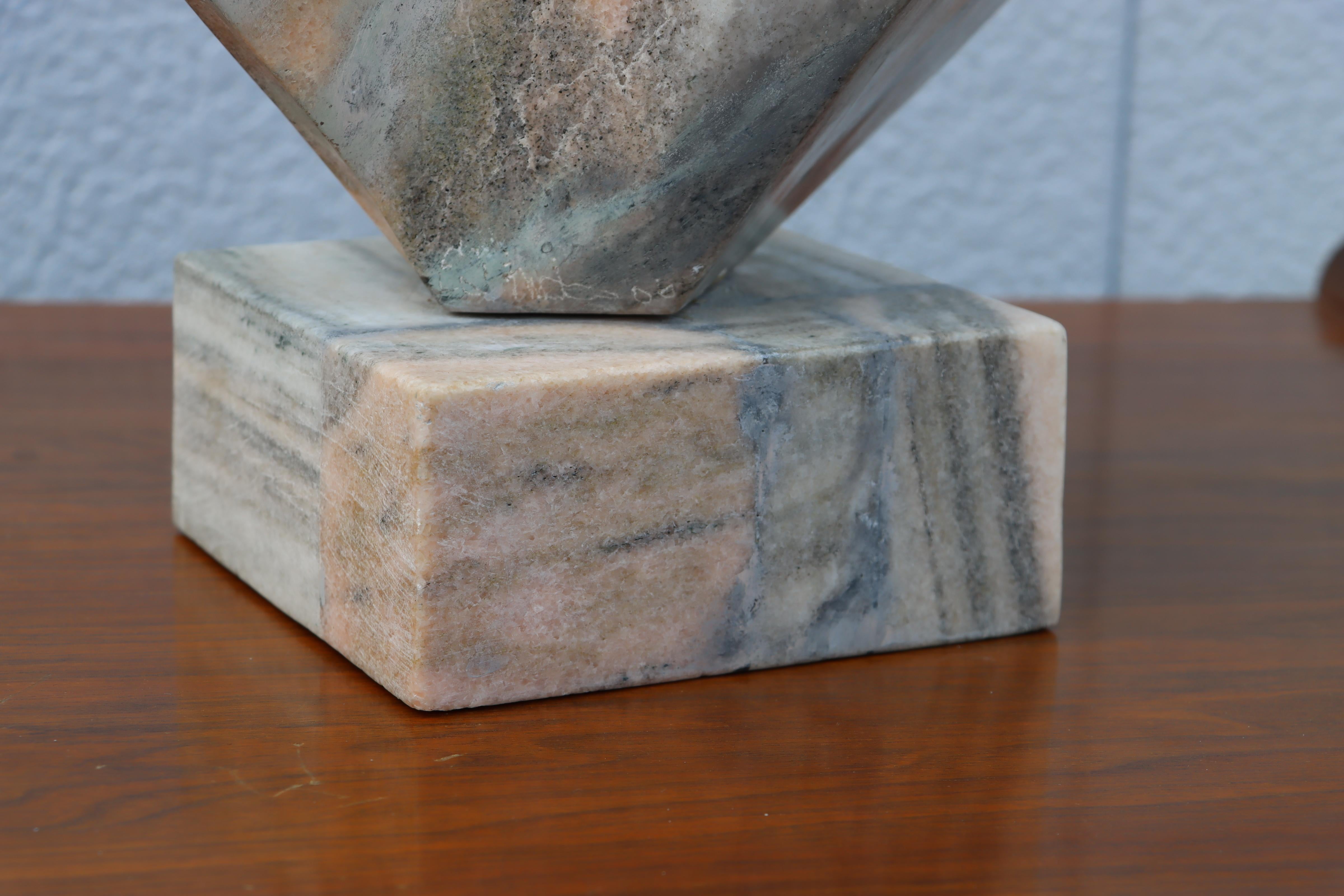 Mid-Century Modern Marble Abstract Sculpture For Sale 11