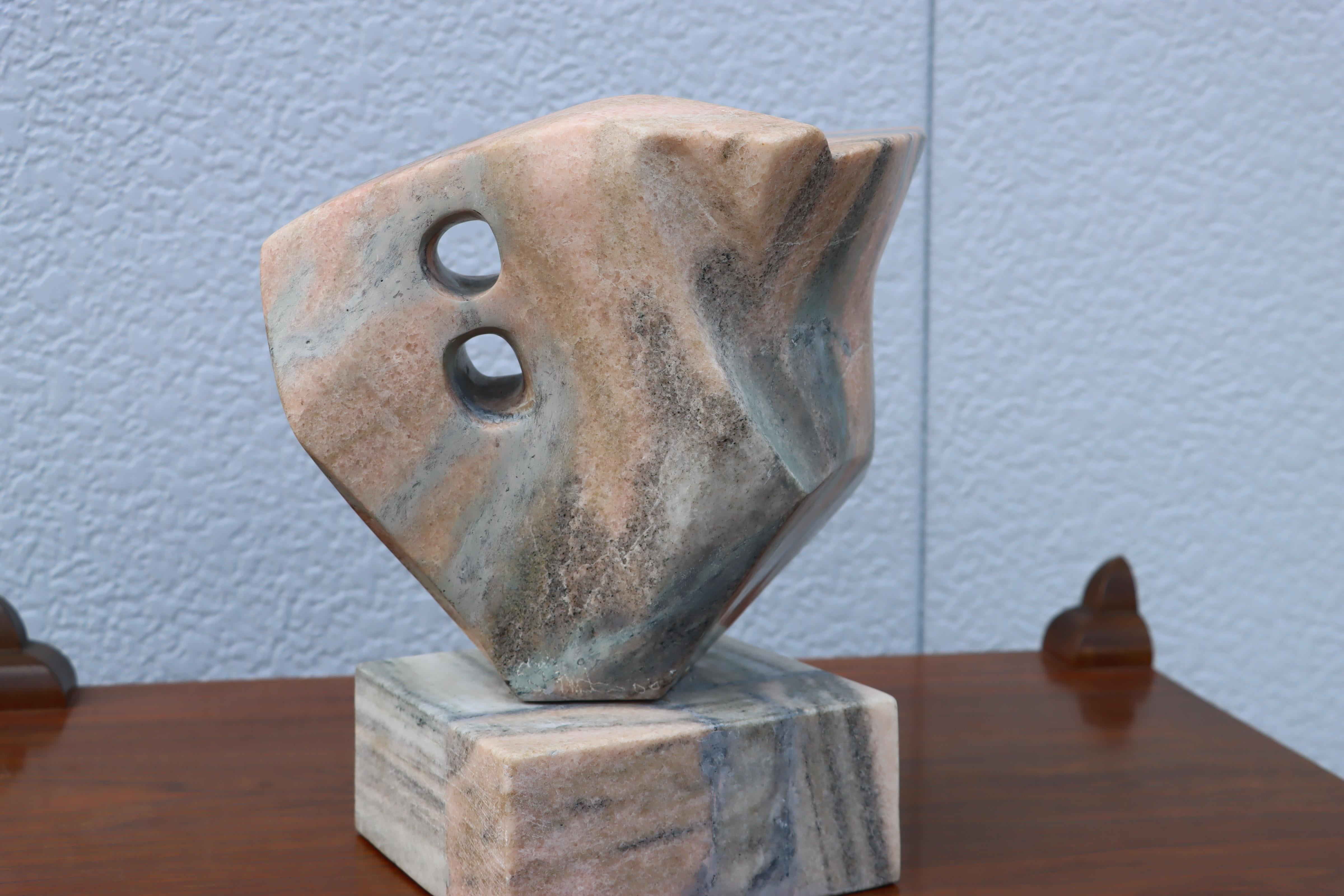 Mid-Century Modern Marble Abstract Sculpture For Sale 13