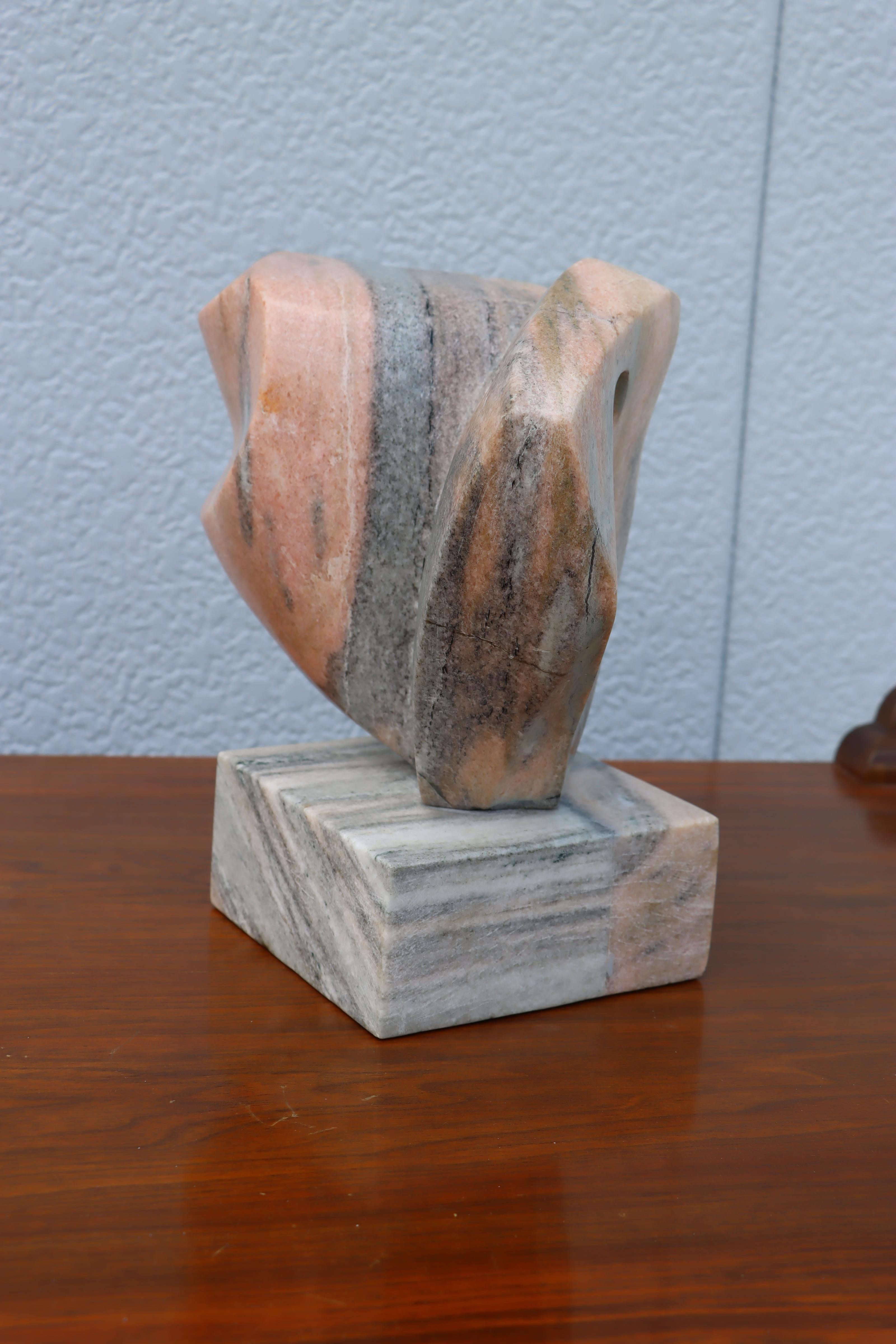Mid-Century Modern Marble Abstract Sculpture For Sale 3