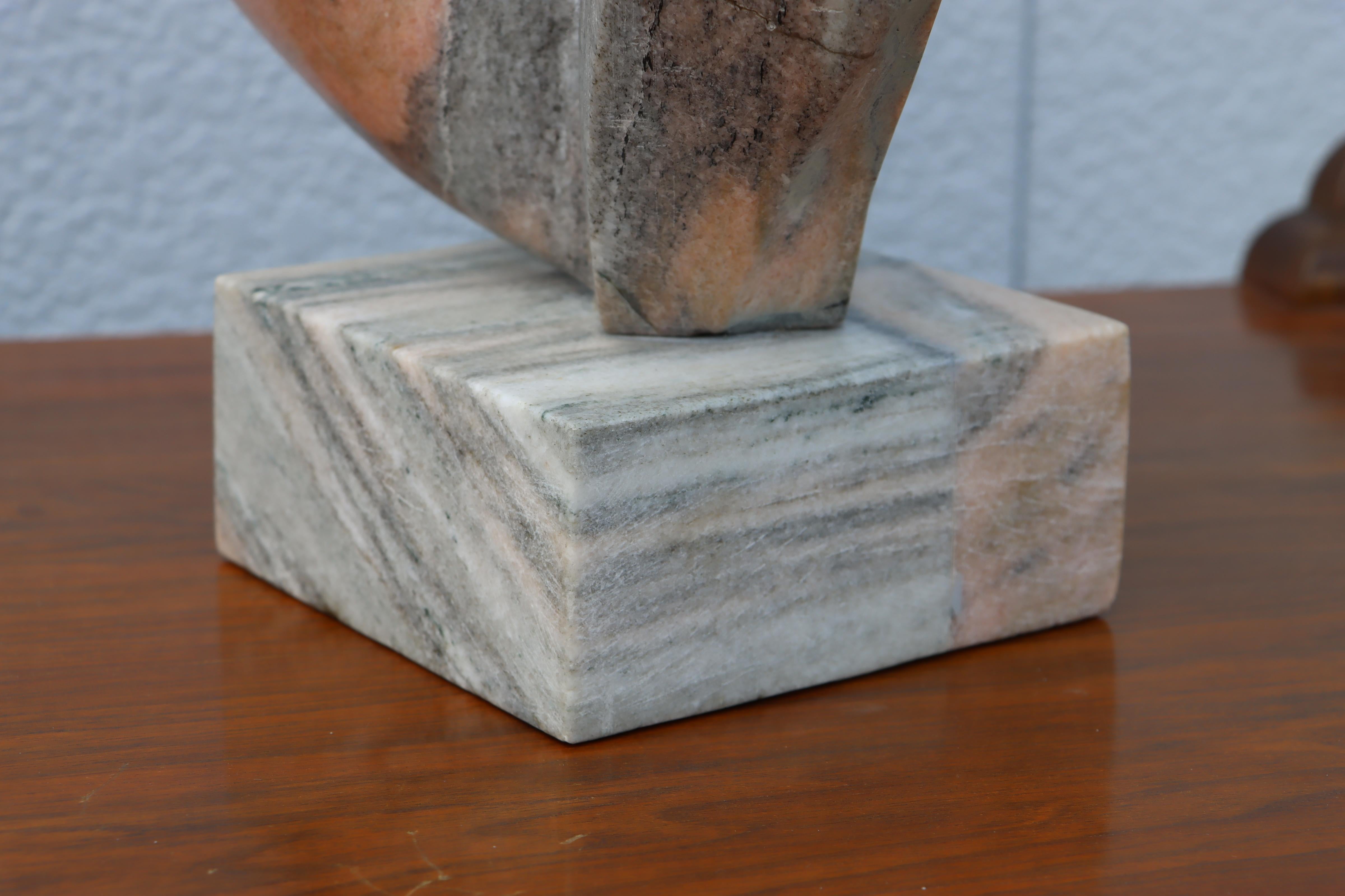 Mid-Century Modern Marble Abstract Sculpture For Sale 4