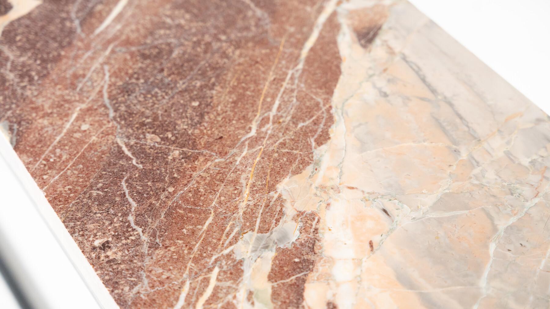 Mid-Century Modern Marble and Iron Console For Sale 7