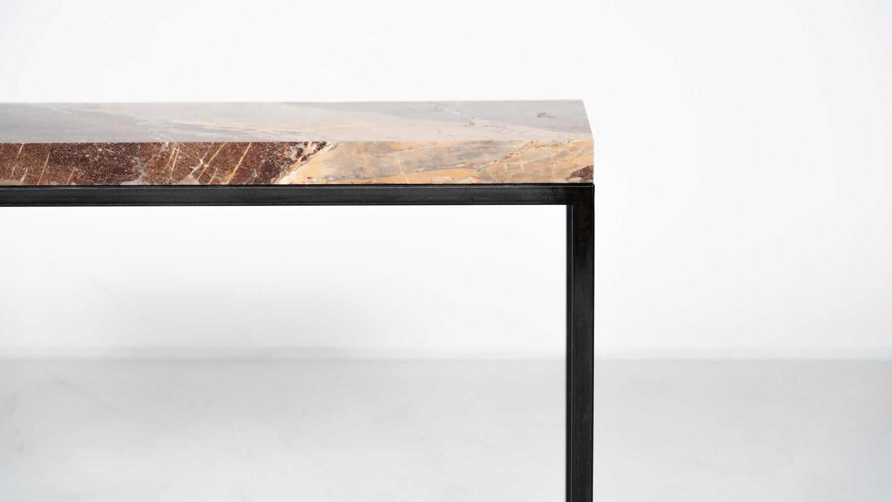 Mid-Century Modern Marble and Iron Console For Sale 10