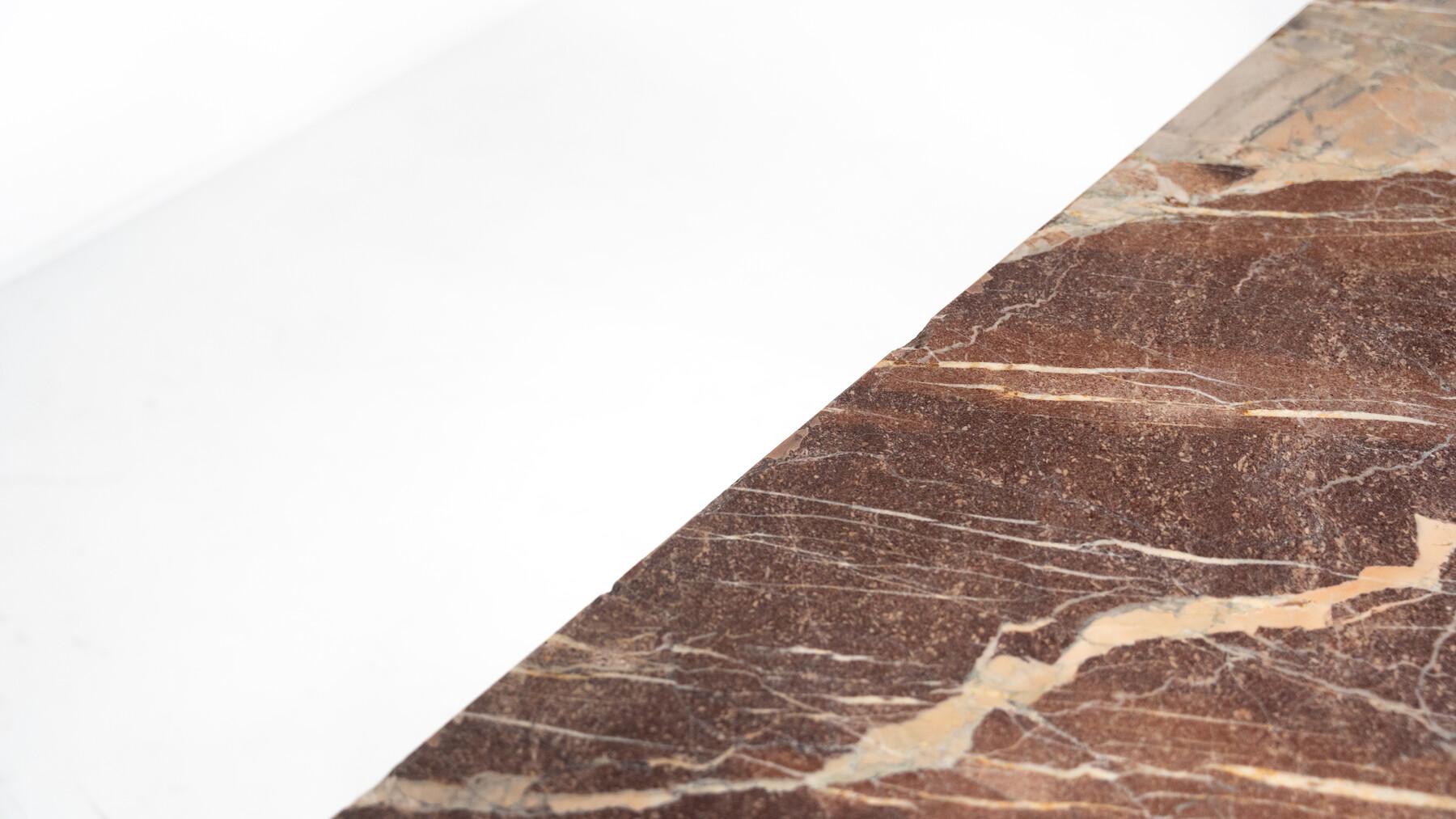 Mid-Century Modern Marble and Iron Console For Sale 13
