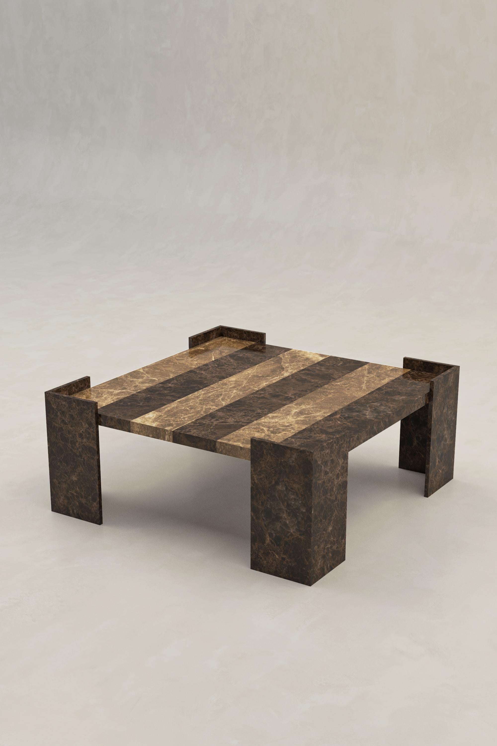 Table basse moderne du milieu du siècle dernier - Table basse à rayures - Marbre espagnol Neuf - En vente à CASUARINA, AU