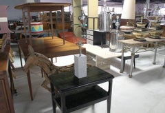 Mid Century Modern Marble Cube Square Shape Modern Table Lamp MINT!