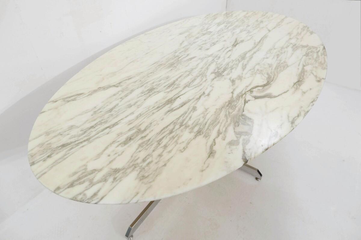Mid-Century Modern Marble Dining Table by Florence Knoll, Roche Bobois, 1960s 3