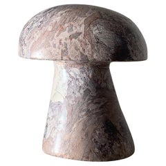 Mid-Century Modern Marble Mushroom Objet d’art / Paperweight in Lilac, 1960s