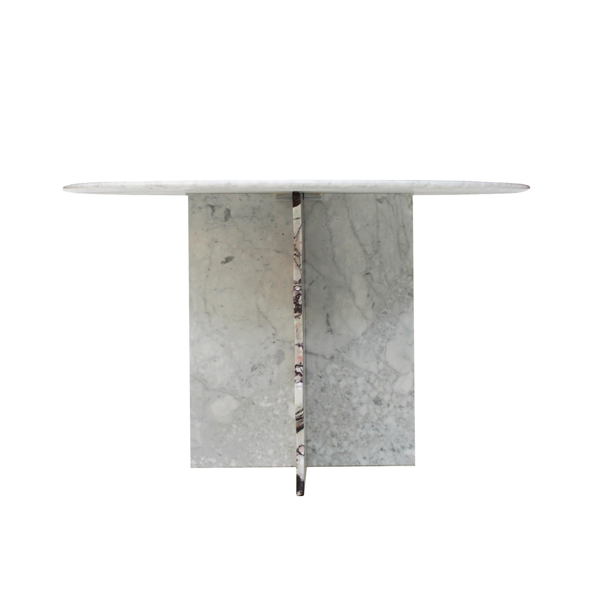 Espagnol Table en marbre moderne du milieu du siècle dernier conçue par L.A. Studio en vente