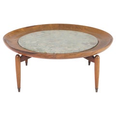 Mid-Century-Modern-Tisch mit Marmorplatte von Giuseppe Scapinelli, Brasilien 1950er Jahre