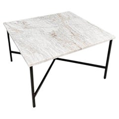 Mid-Century Modern Marble Top Coffee Table