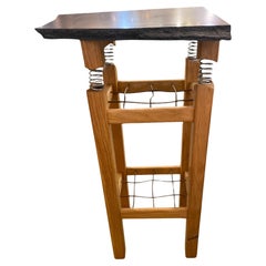 Mid Century Modern Marble Top Pedestal