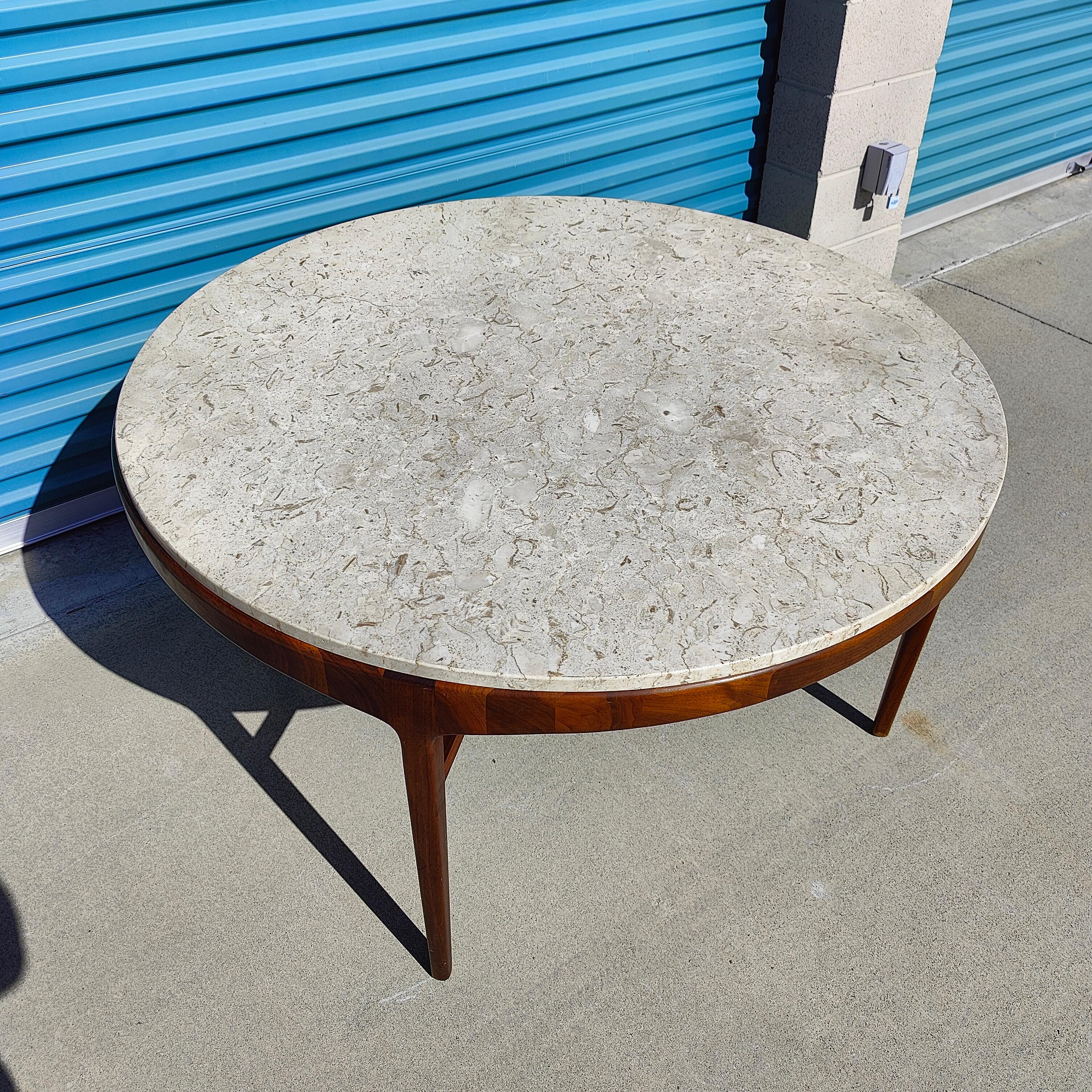 20th Century Mid-Century Modern Marble Top 'Rhythm' Game Table by Lane For Sale