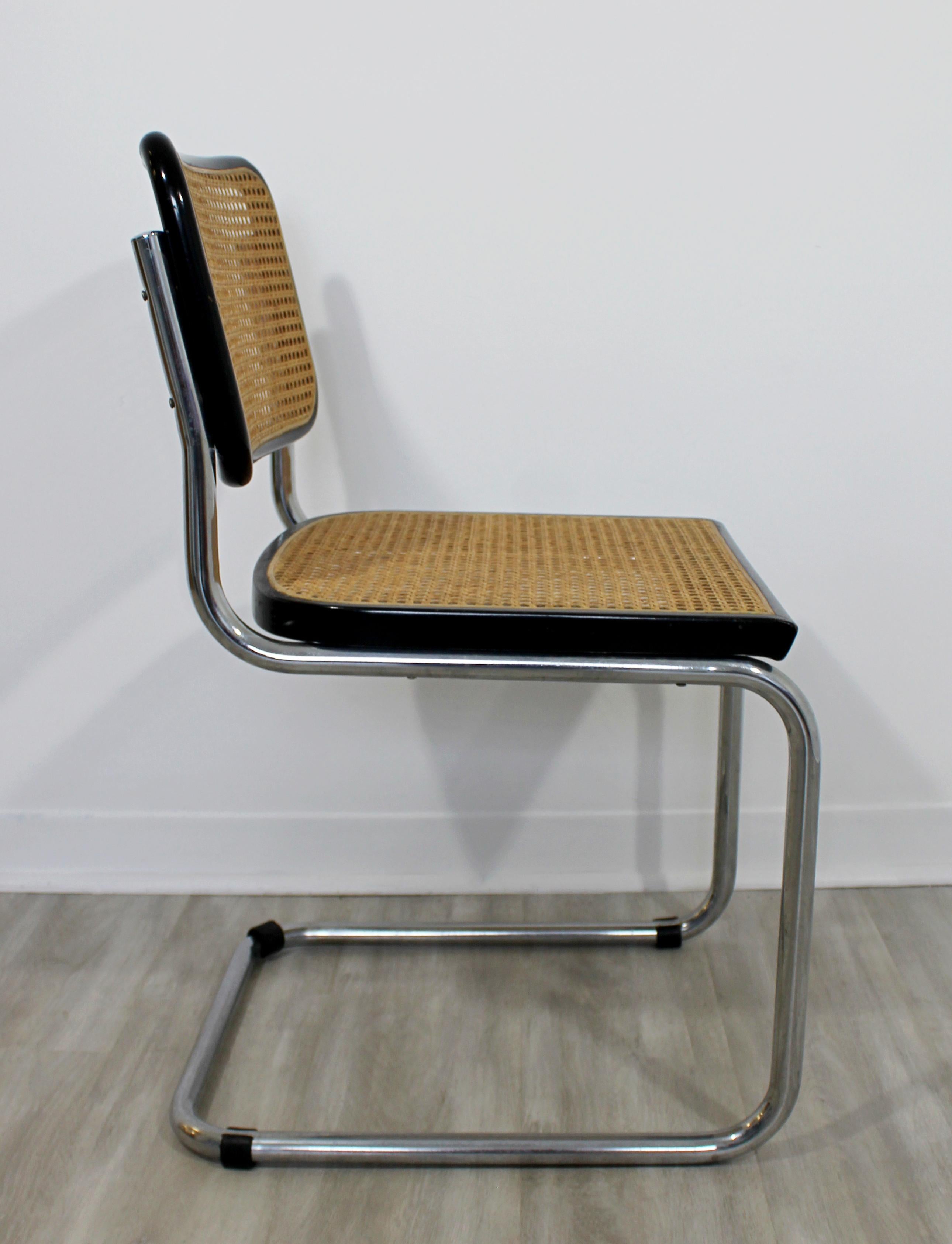 Mid-20th Century Mid-Century Modern Marcel Breuer Cesca Cantilever Chrome Side Chair, Italy 1960s