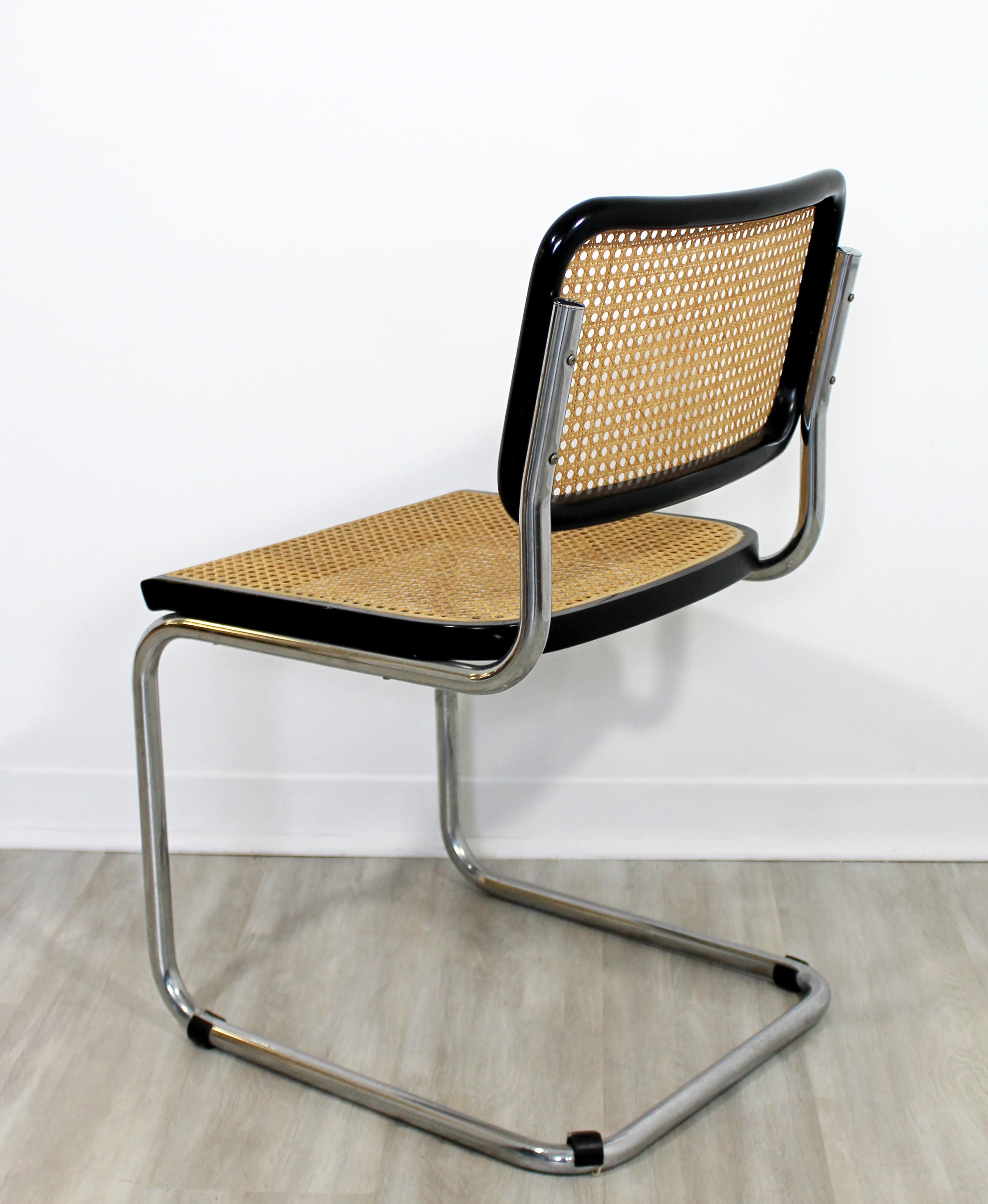 Mid-Century Modern Marcel Breuer Cesca Cantilever Chrome Side Chair, Italy 1960s 1
