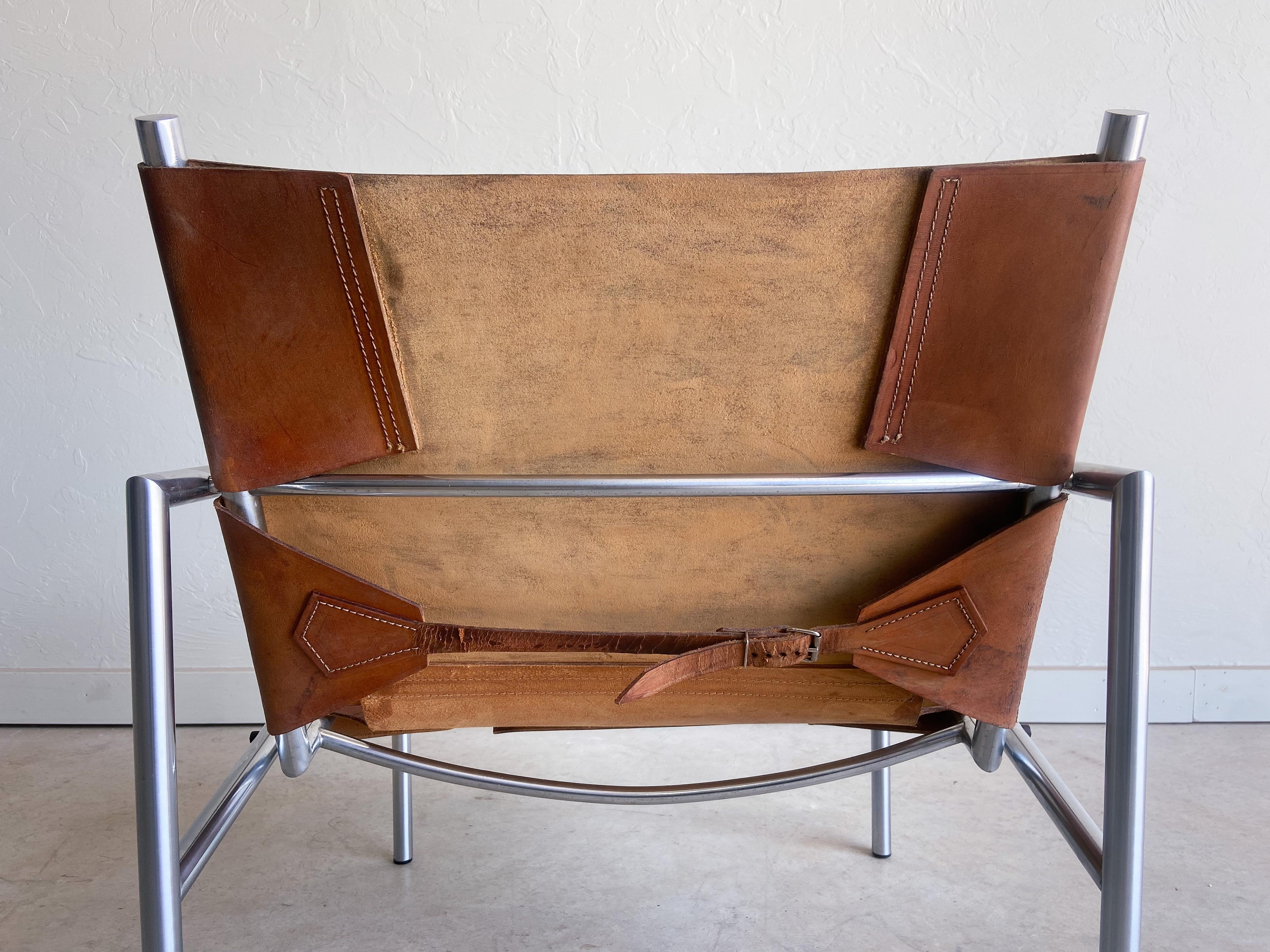 Mid-Century Modern Martin Visser Leather Lounge Chair, 1960’s 1
