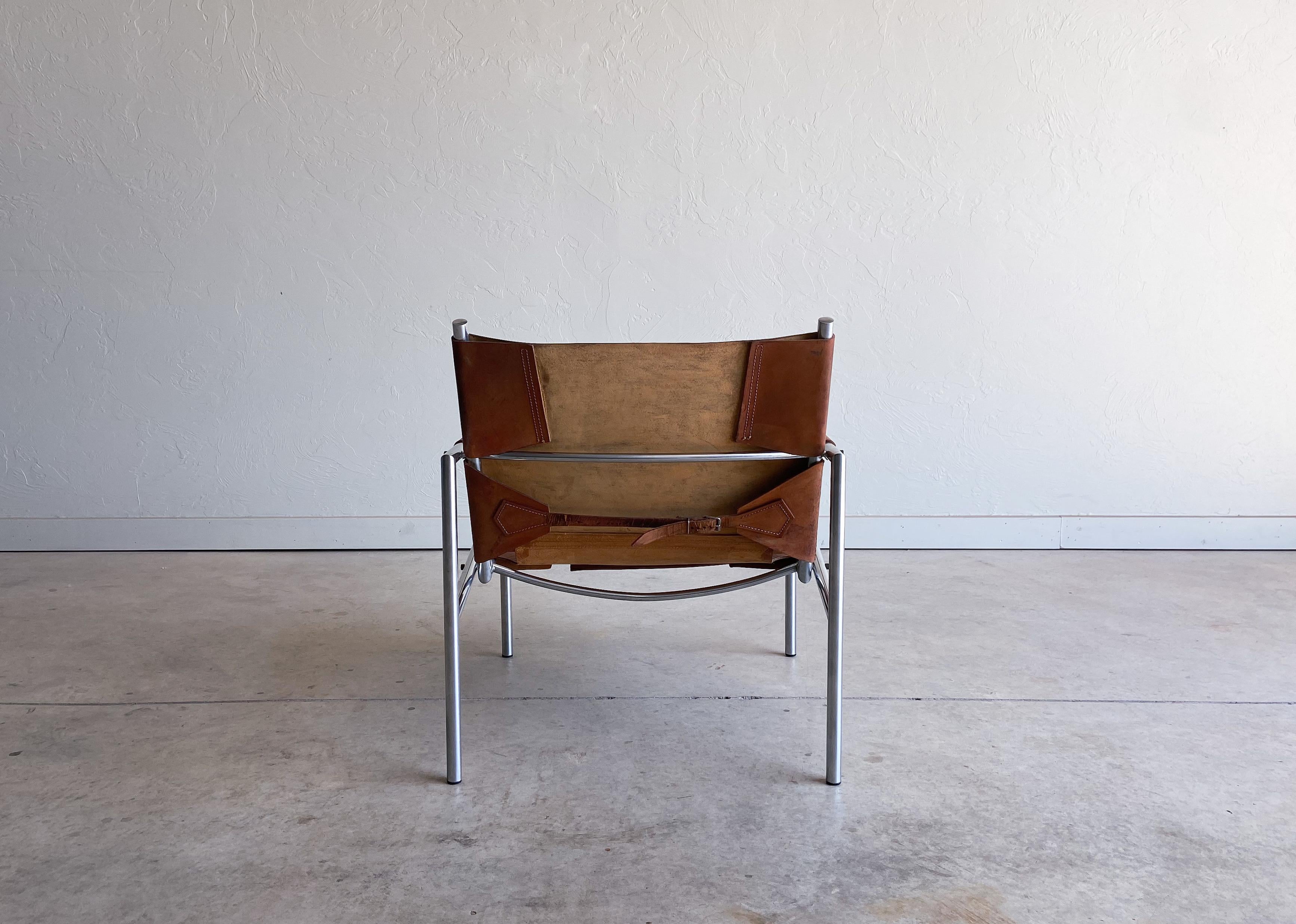 Chaise longue en cuir The Moderns Modern Martin Visser, années 1960 Bon état - En vente à Round Rock, TX