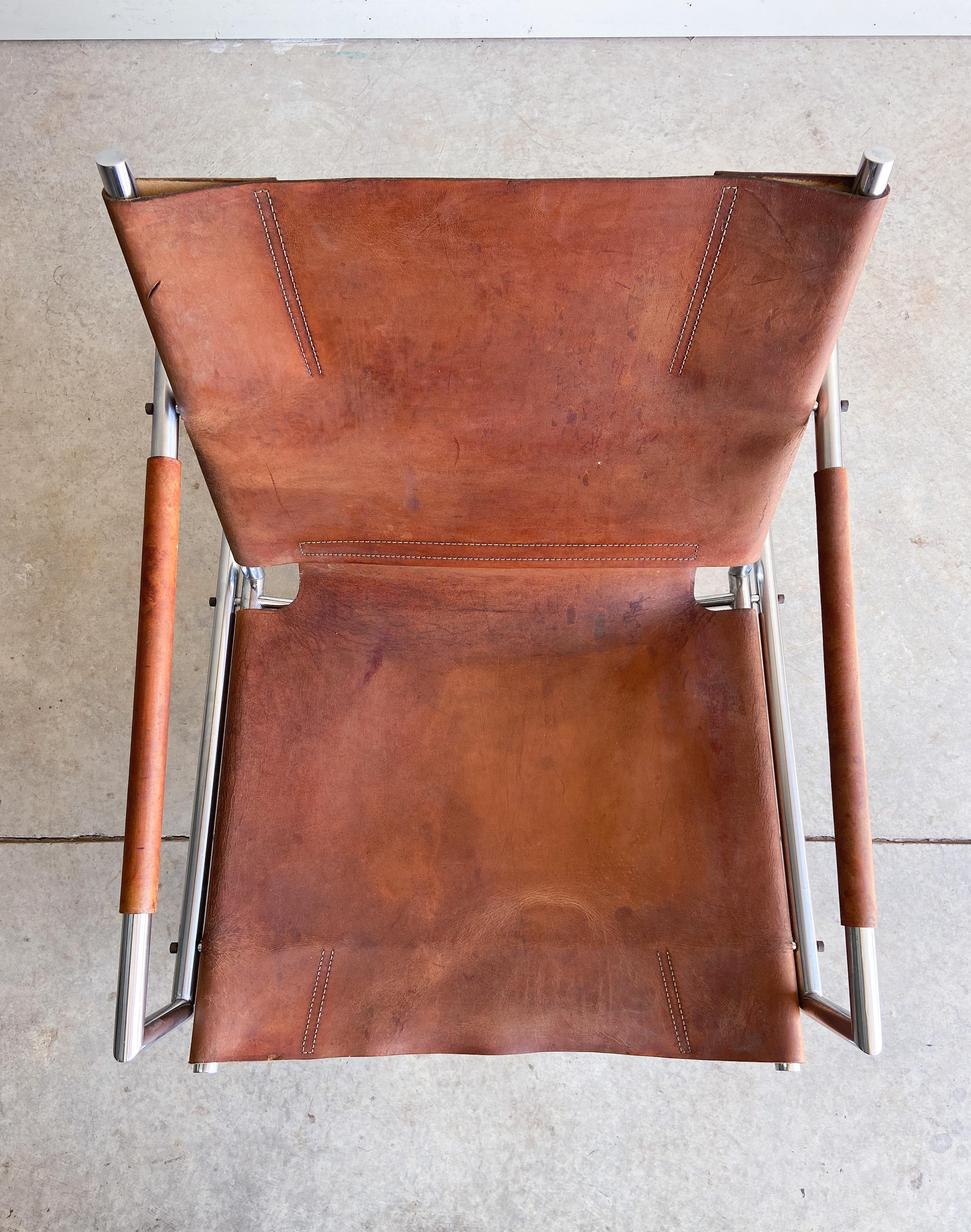 Mid-20th Century Mid-Century Modern Martin Visser Leather Lounge Chair, 1960’s For Sale