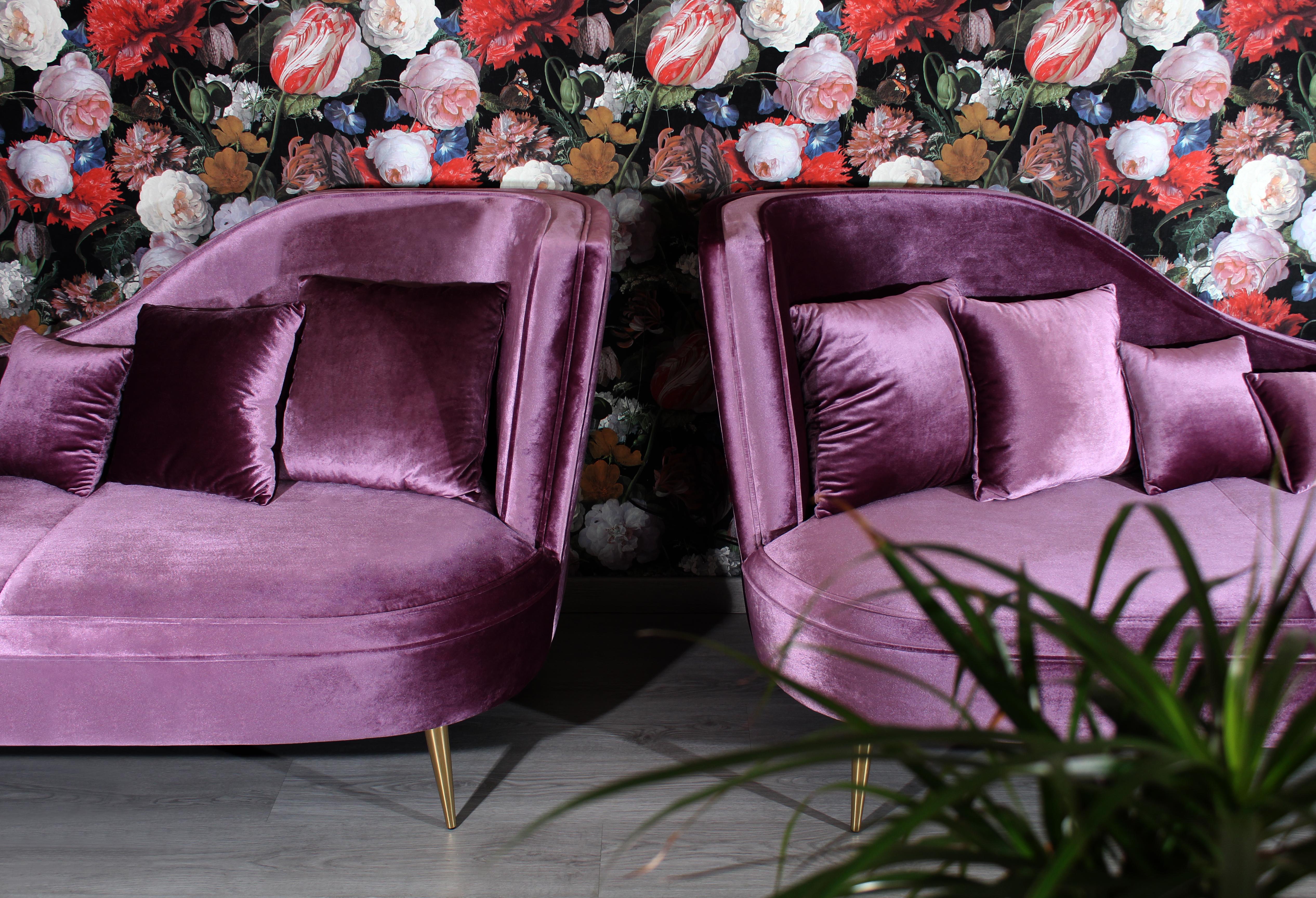 velvet love seat