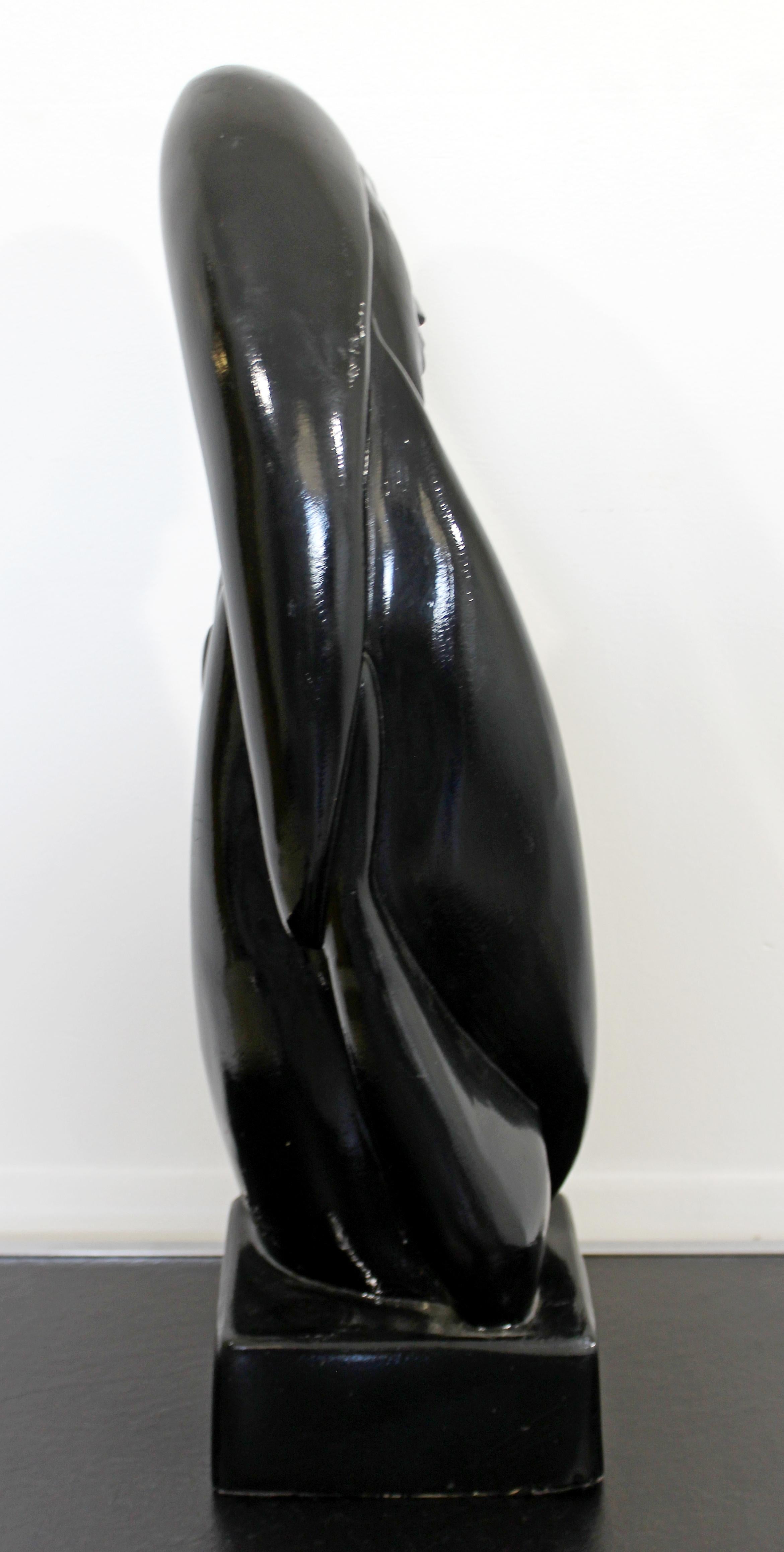 Stone Mid-Century Modern Marwal Ind Inc Table Sculpture Signed Brower 1960s Couple