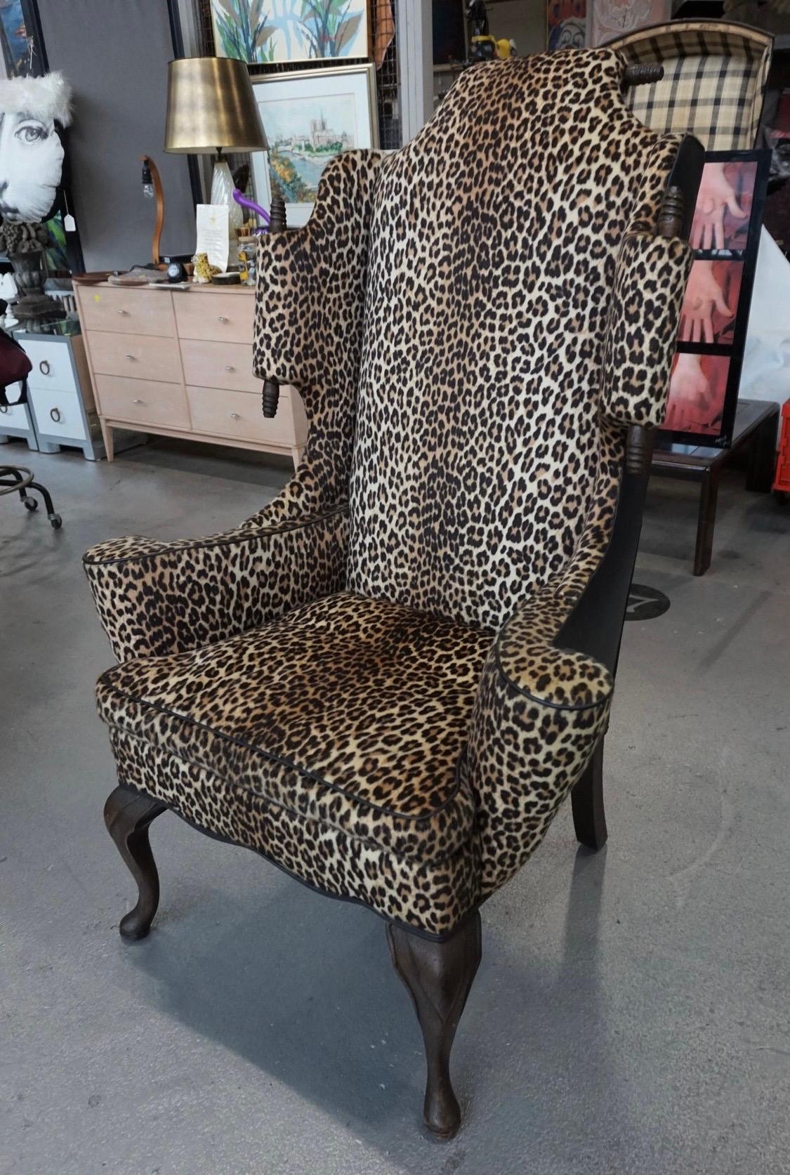leopard high chair
