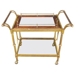 Carrello da bar Mastercraft di metà secolo moderno