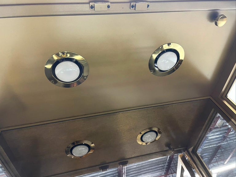 MidCentury Modern Mastercraft Brass Vitrine at 1stDibs