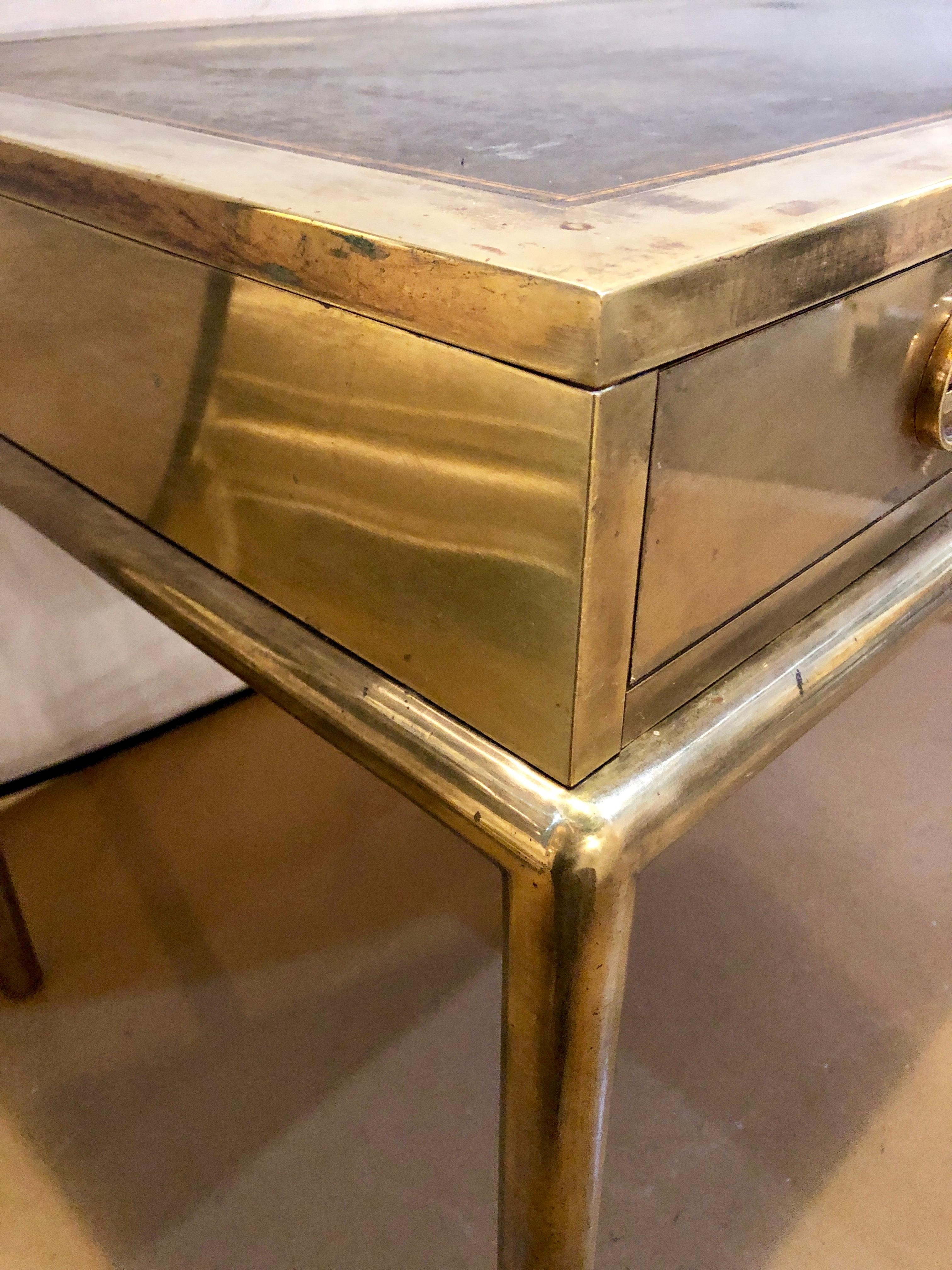 Mid-Century Modern Mastercraft Bronze Desk Bernhard Rohne Oriental in Style 8