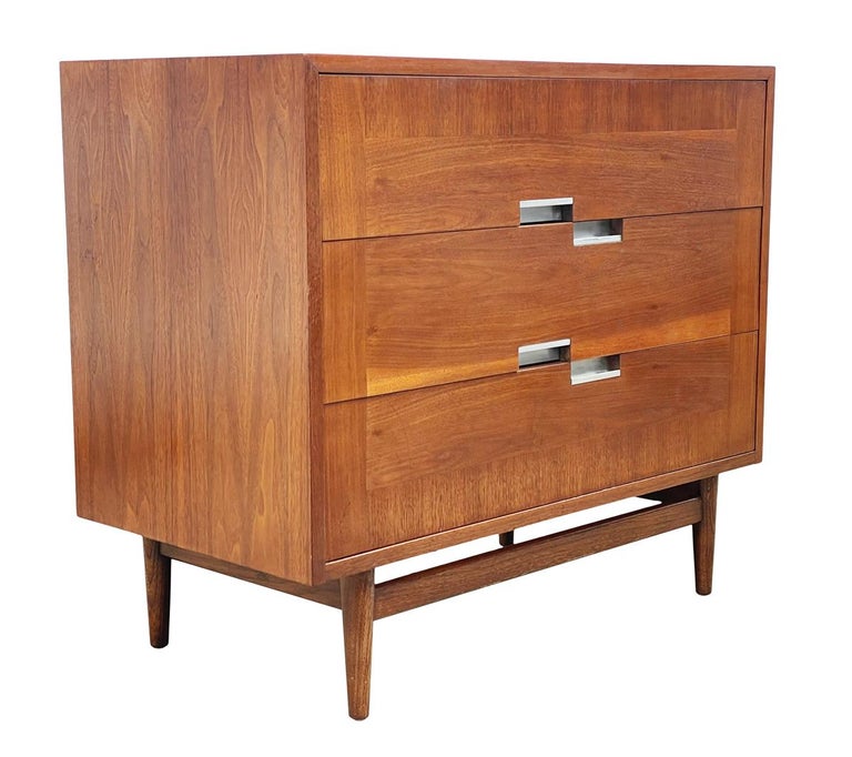 American Mid-Century Modern Matching Pair of Chests, Commodes or Large Night Stands For Sale