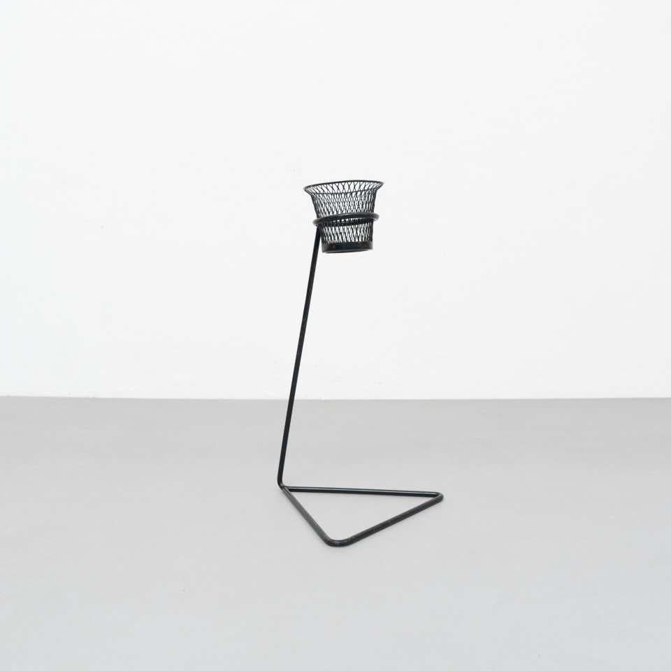 Mid-Century Modern Mathieu Matégot Metal Plant Stand, circa 1950 In Good Condition In Barcelona, Barcelona