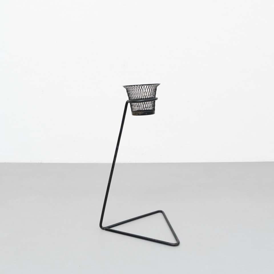 Mid-20th Century Mid-Century Modern Mathieu Matégot Metal Plant Stand, circa 1950
