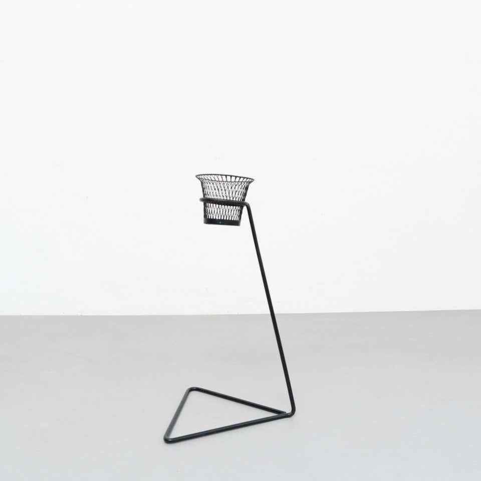 Mid-Century Modern Mathieu Matégot Metal Plant Stand, circa 1950 1