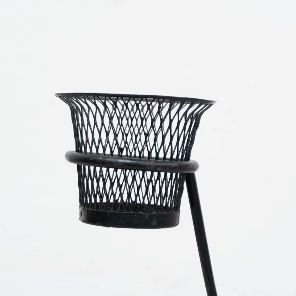 Mid-Century Modern Mathieu Matégot Metal Plant Stand, circa 1950 3