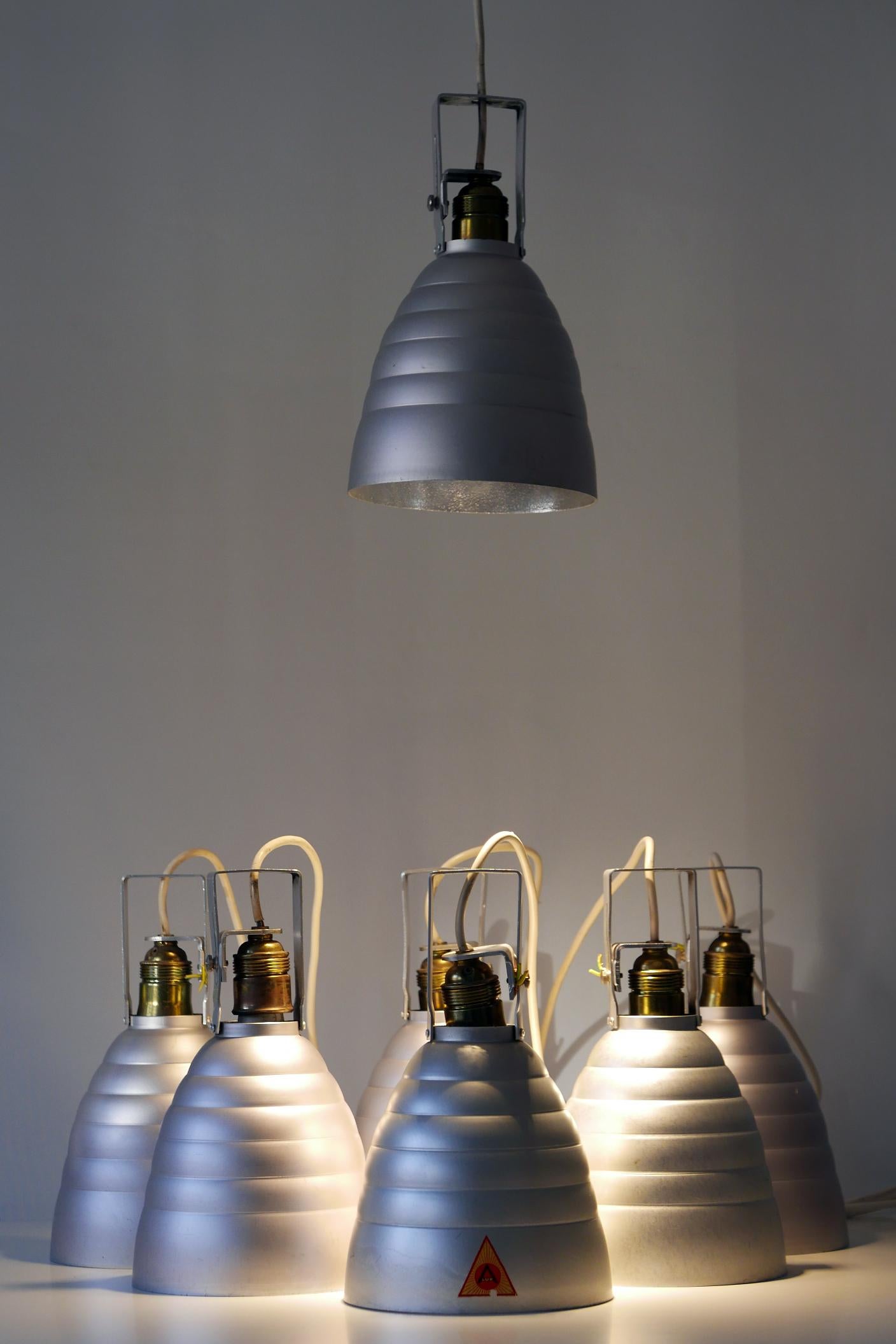 Polished Mid-Century Modern Matte Ceiling Spot Lights or Pendant Lamps, 1950s, Germany For Sale