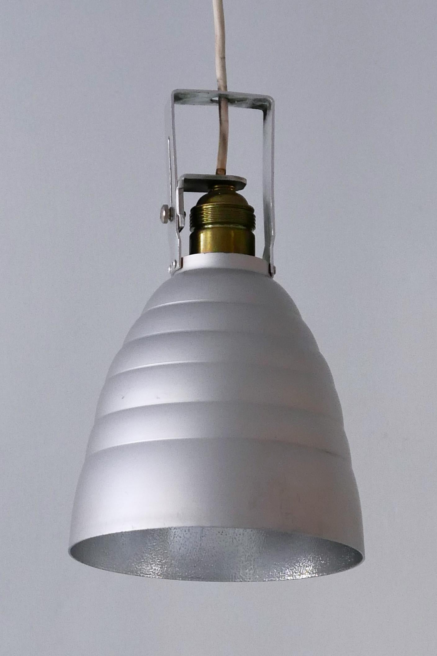 Aluminum Mid-Century Modern Matte Ceiling Spot Lights or Pendant Lamps, 1950s, Germany For Sale
