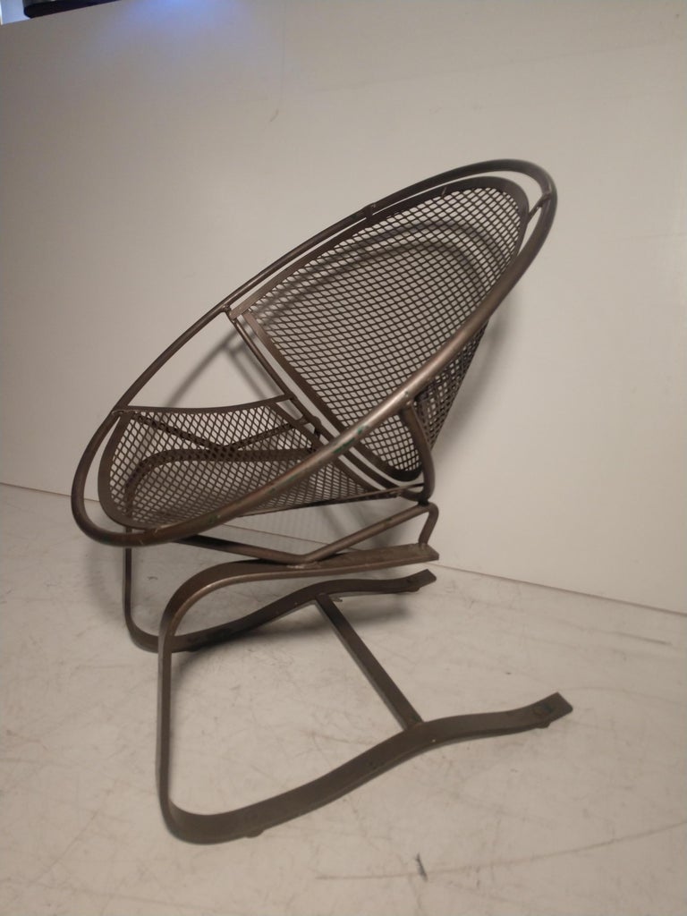 Mid-Century Modern Maurizio Tempestini Radar Saucer Rocker Lounge Chair 1