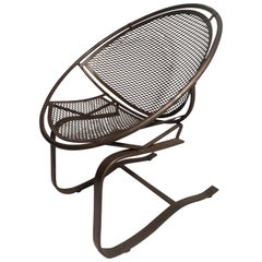 Retro Mid-Century Modern Maurizio Tempestini Radar Saucer Rocker Lounge Chair