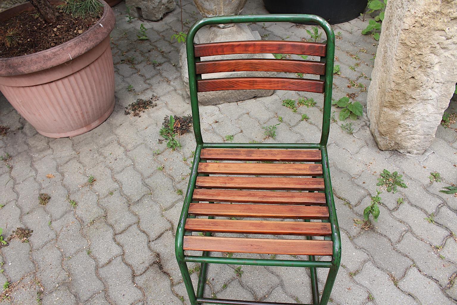 Mid Century Modern Max Fellerer Eugen Wörle Vintage Garden Chair Steel 1948 For Sale 5