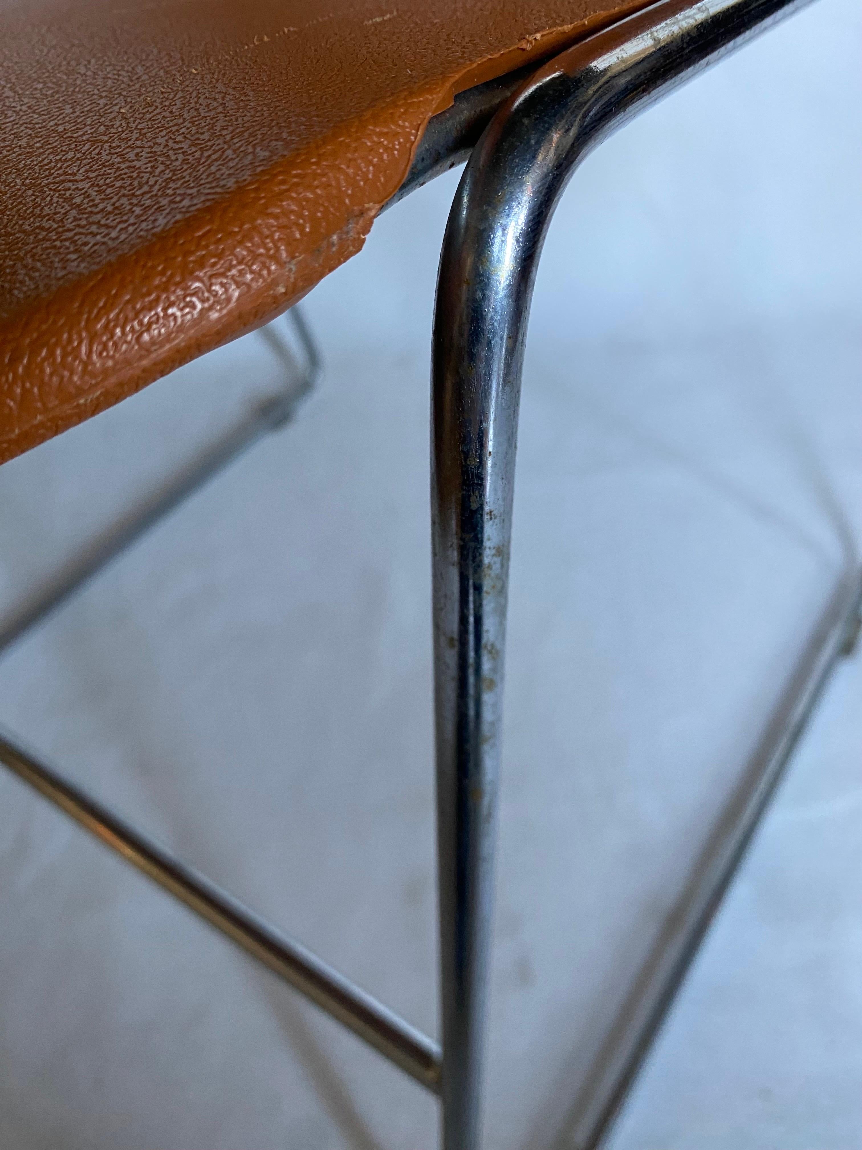 Metal Mid-Century Modern Max Stacker Conference Office Chairs by Steelcase, 1970s For Sale