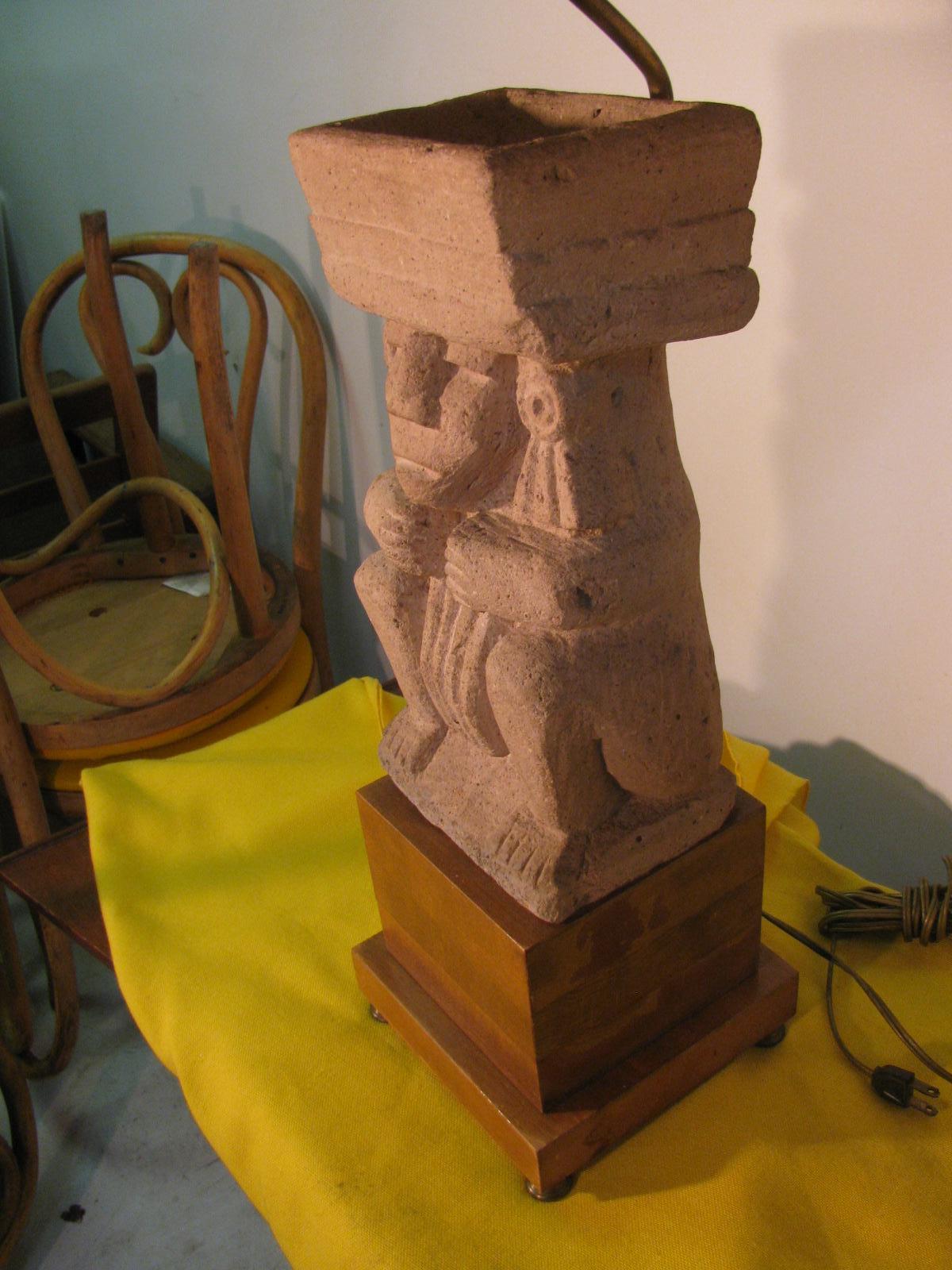 cast stone lamp