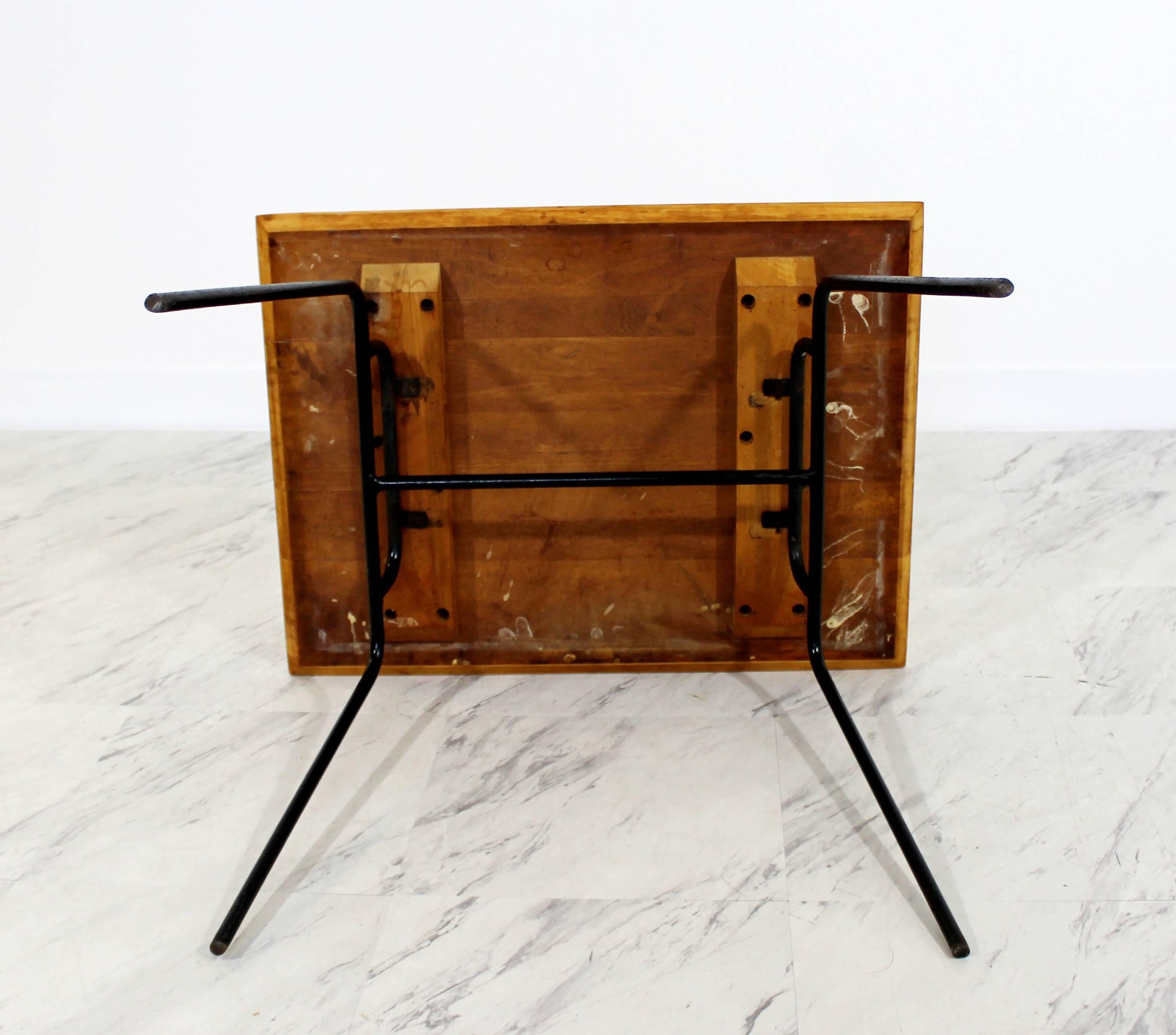 Mid-Century Modern McCobb Planner Group Winchendon Maple & Iron End Table, 1950s 2