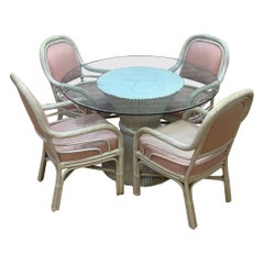 Set da pranzo da 6 pezzi McGuire Cane, metà secolo, moderno