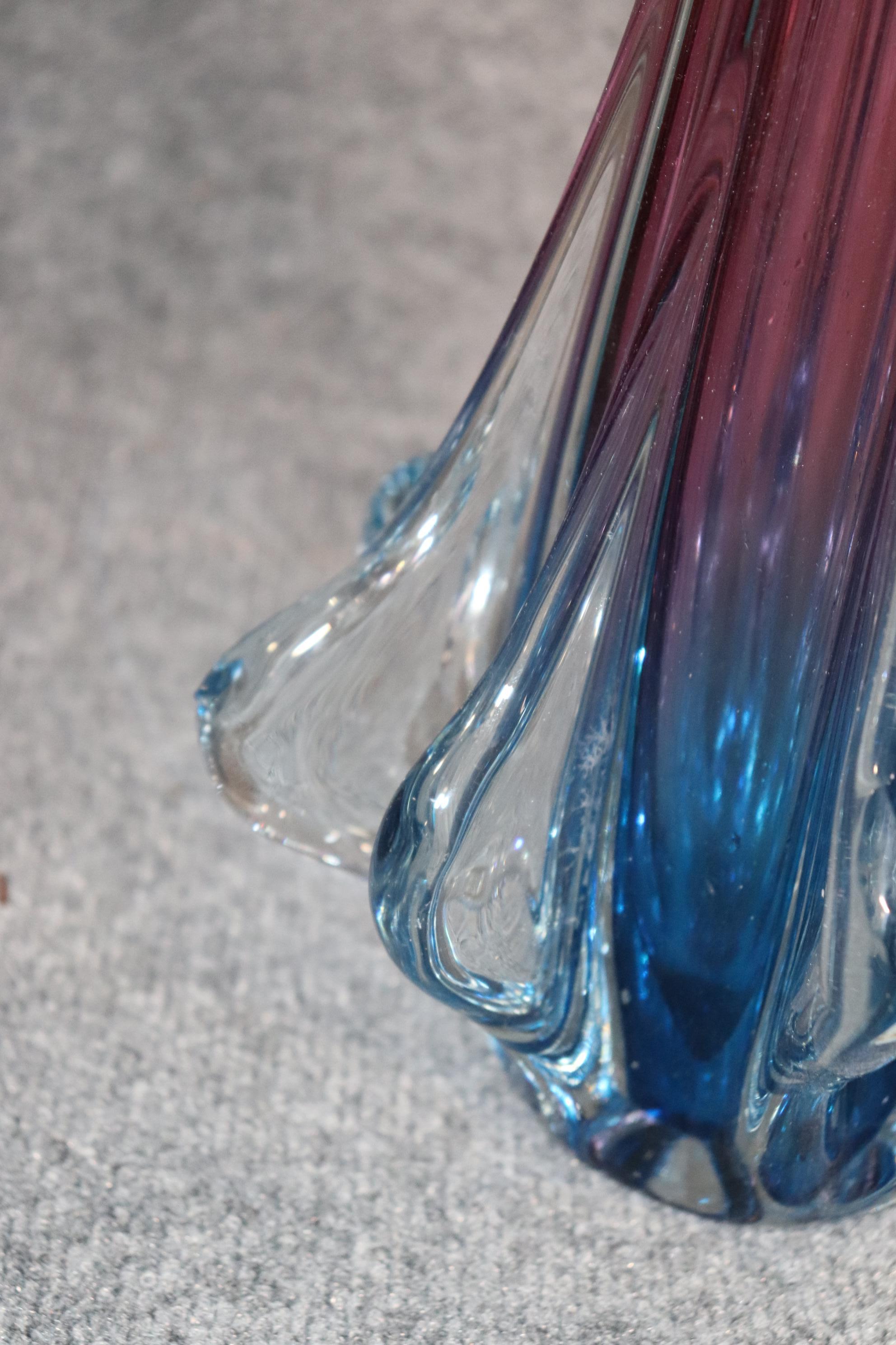 20ième siècle MCM - Grand et magnifique vase en verre de Murano multicolore, moderne du milieu du siècle dernier en vente