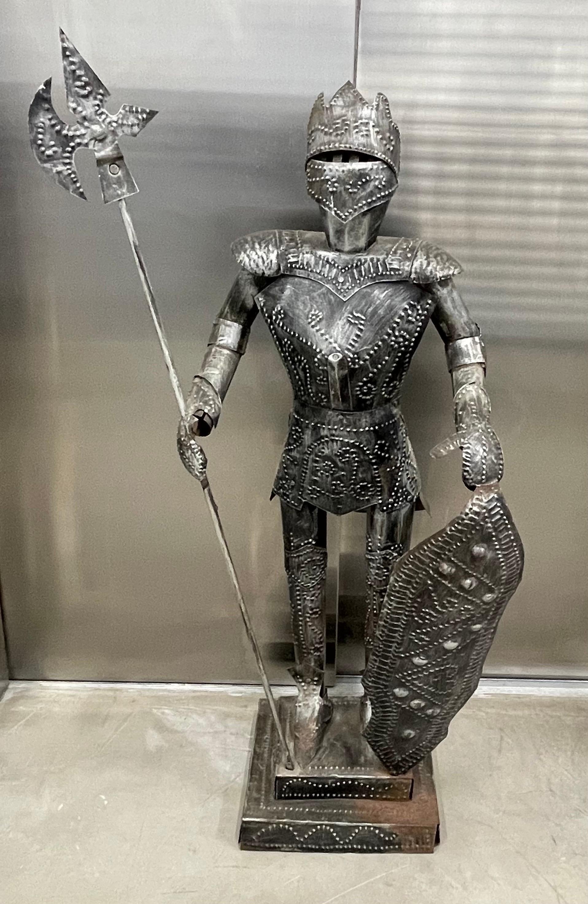 Gothic Mid Century Modern Medieval Knight In Armor For Sale