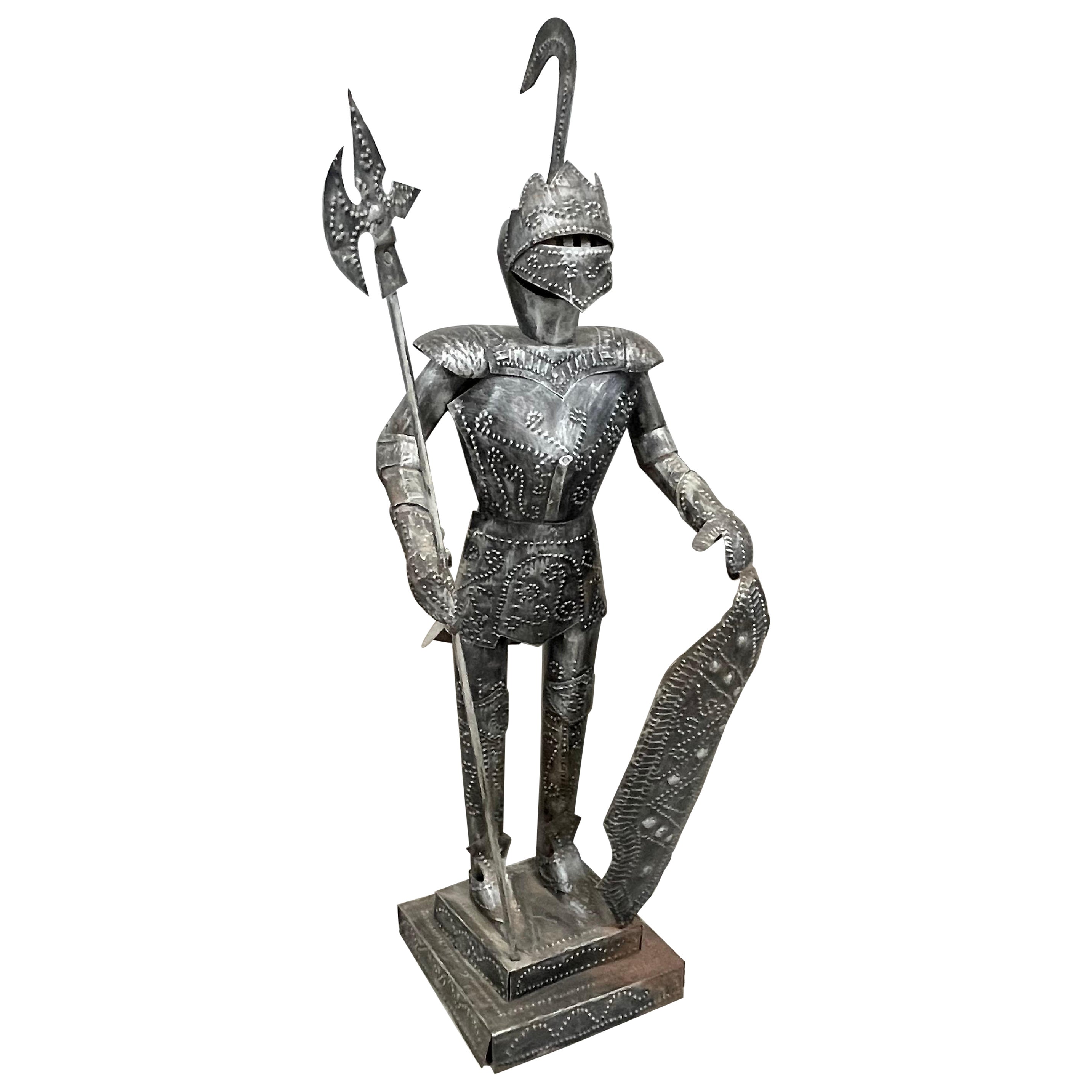 Mid Century Modern Medieval Knight In Armor For Sale
