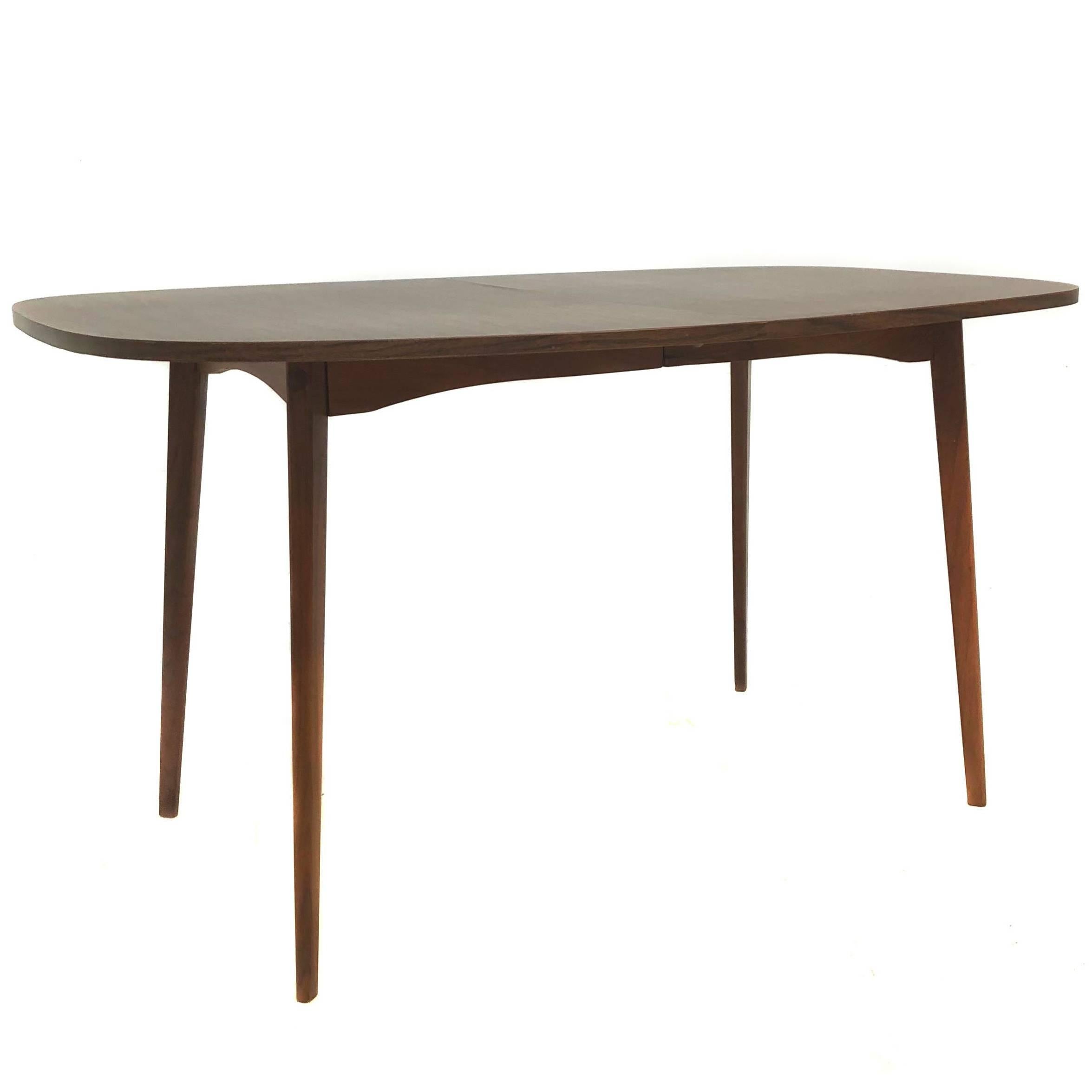 Mid-Century Modern Mel Smilow Dining Table with Two Leaves For Sale