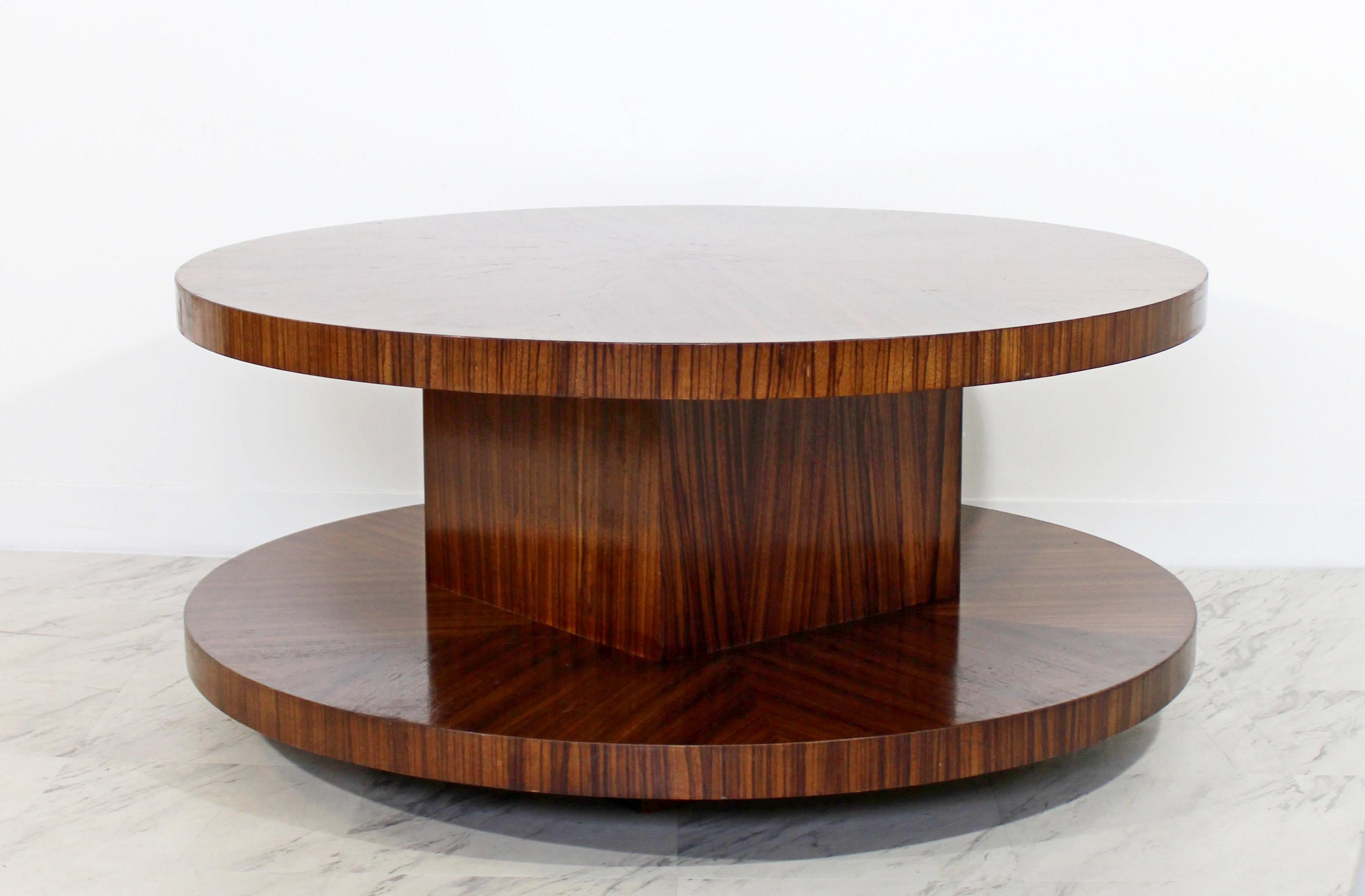 round rotating coffee table